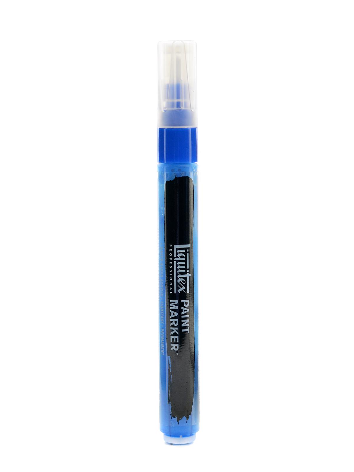 Professional Paint Markers Fluorescent Blue Fine 2 Mm