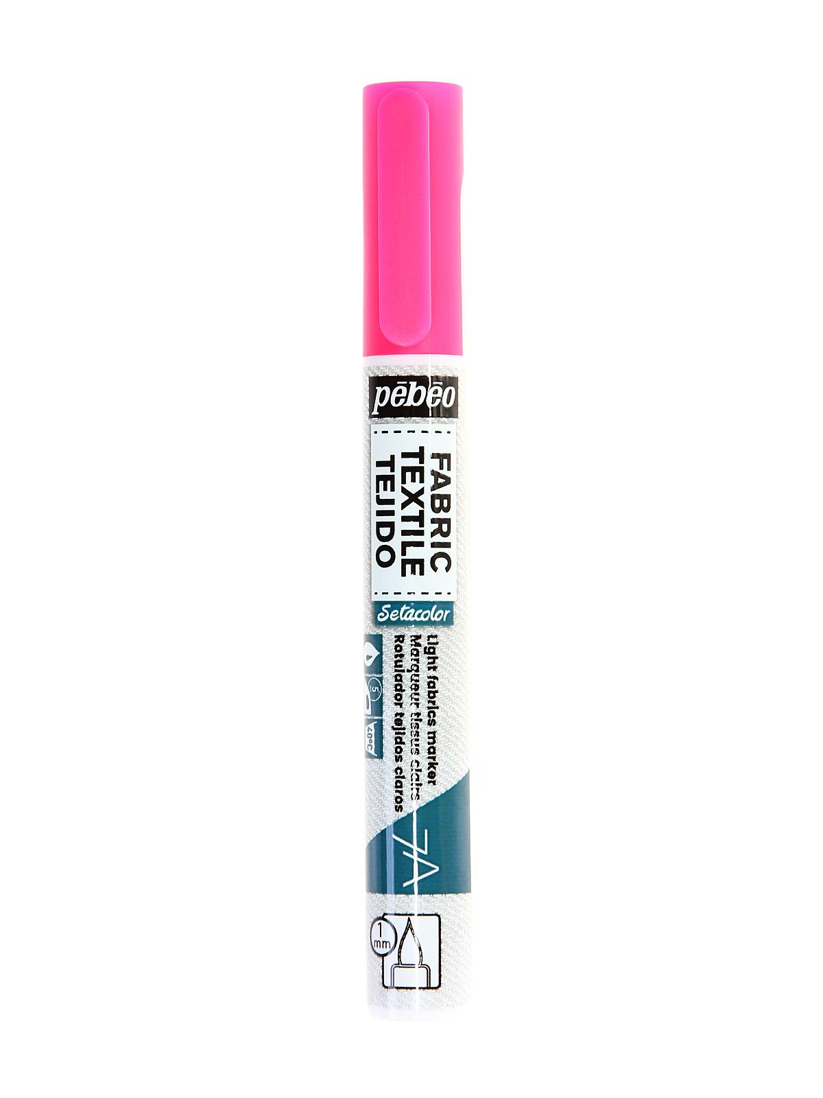7A Fabric Markers 1 Mm Fluorescent Pink