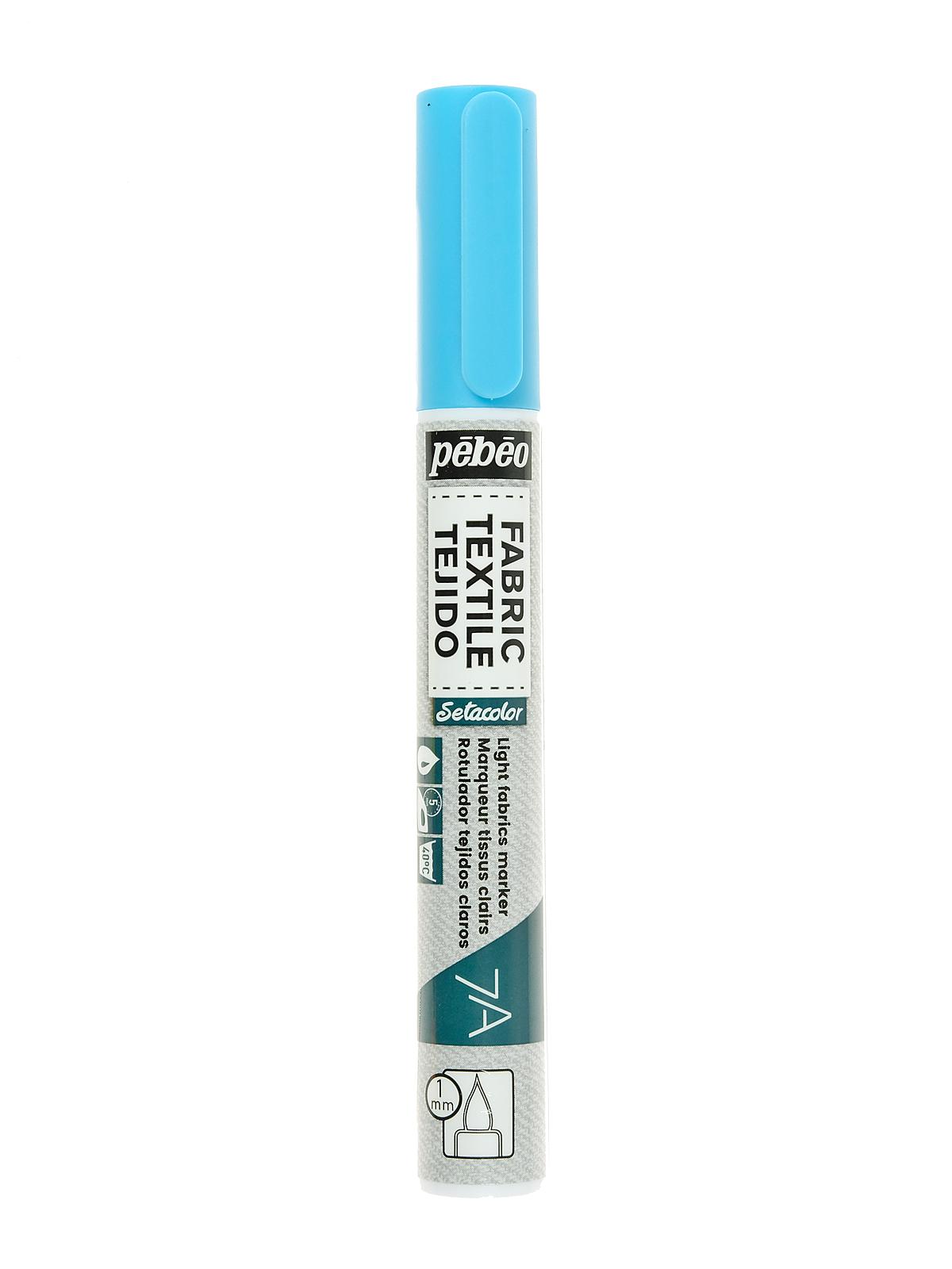 7A Fabric Markers 1 Mm Fluorescent Blue