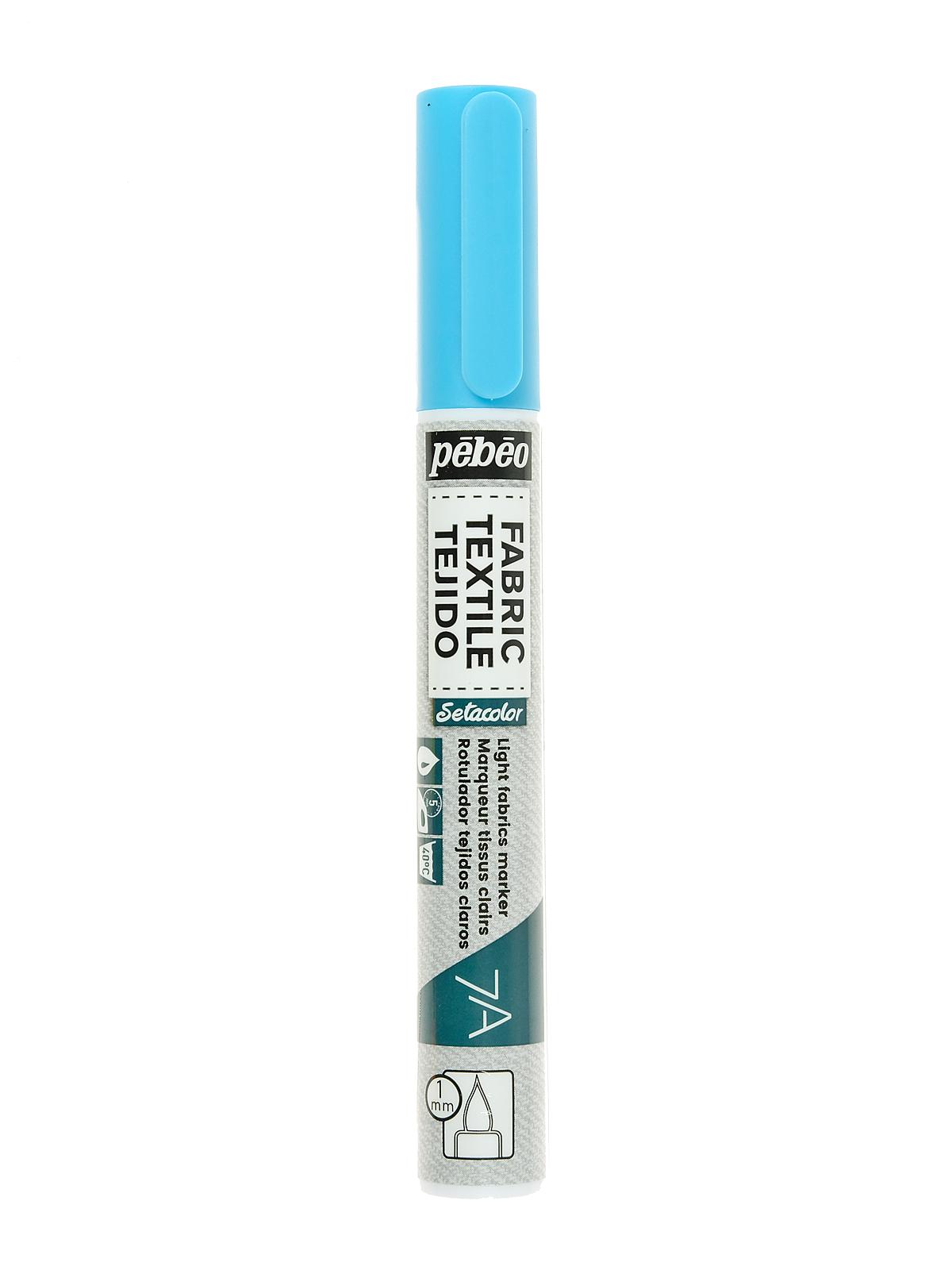 7A Fabric Markers 1 mm fluorescent blue