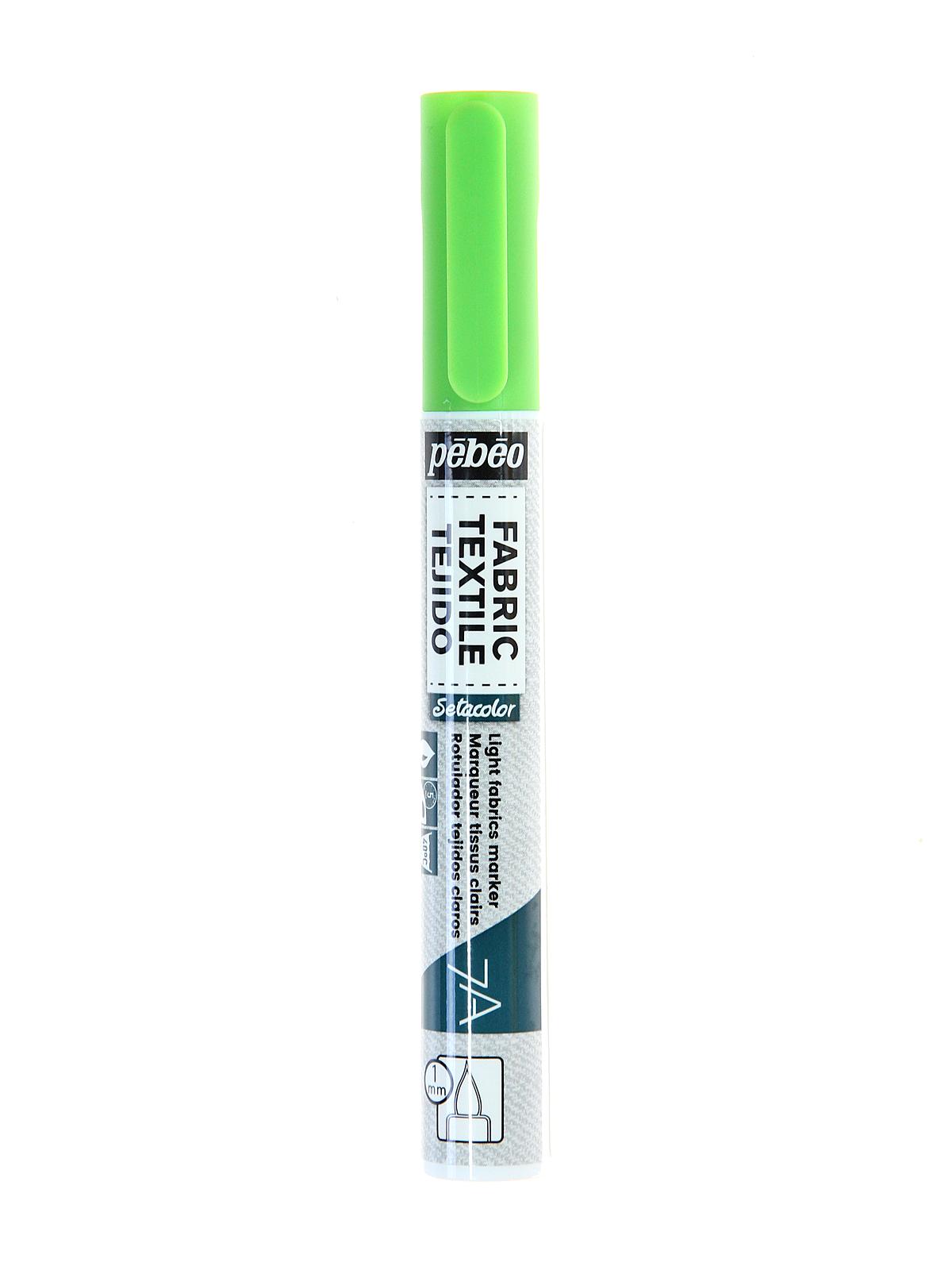7A Fabric Markers 1 Mm Fluorescent Green