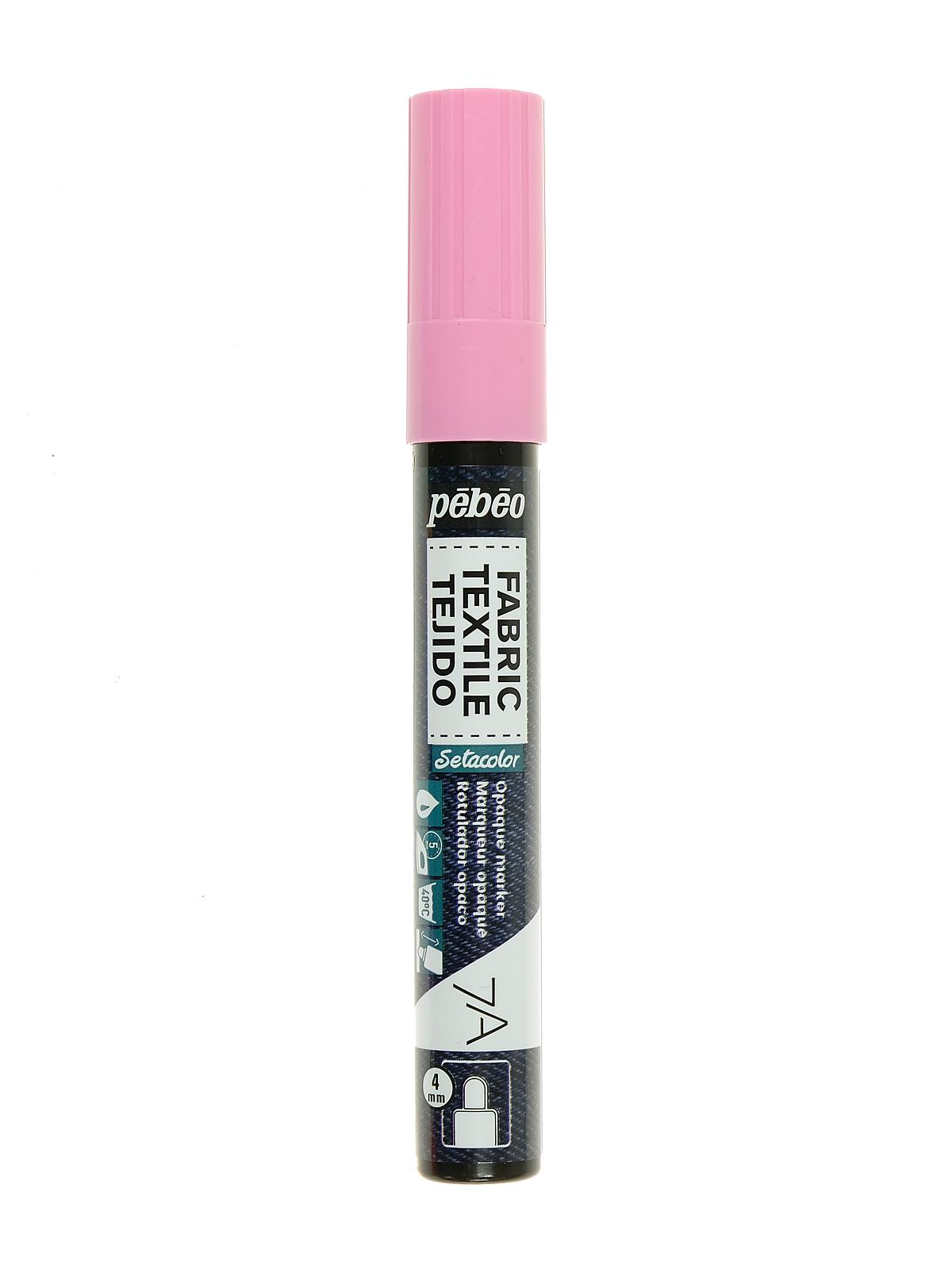 7A Fabric Markers 4 mm pink opaque