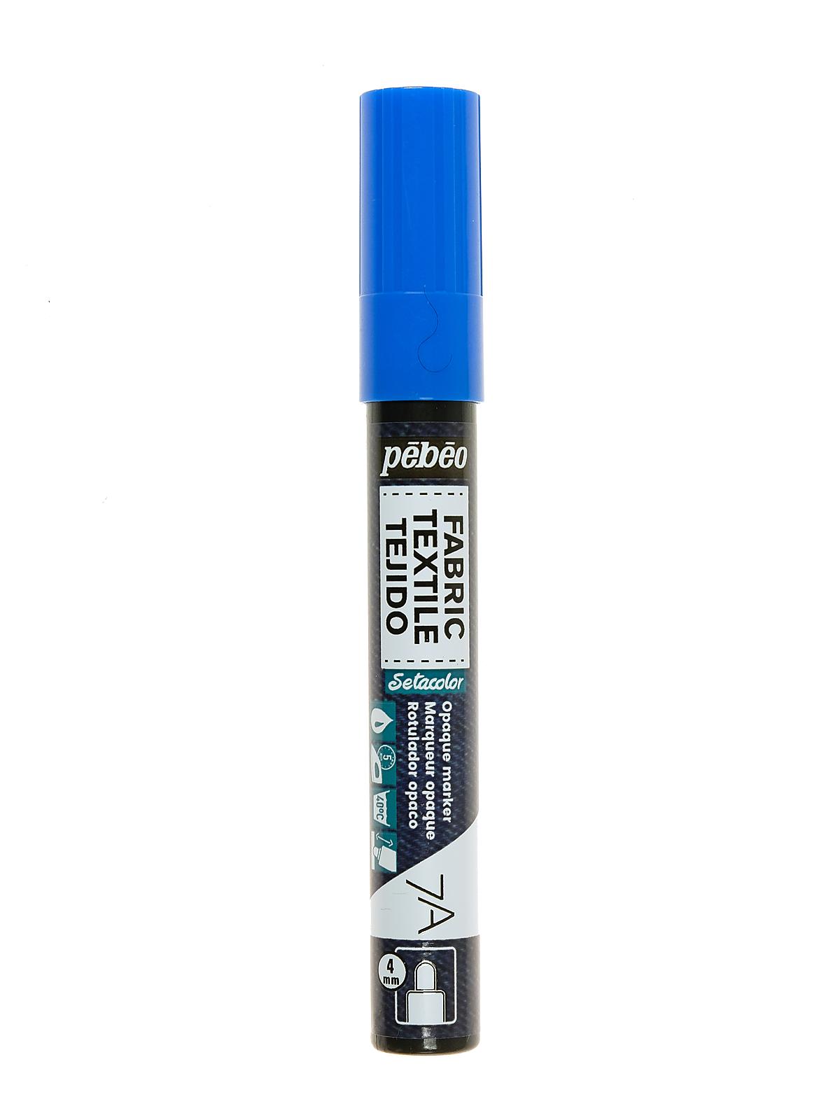 7A Fabric Markers 4 Mm Blue Opaque