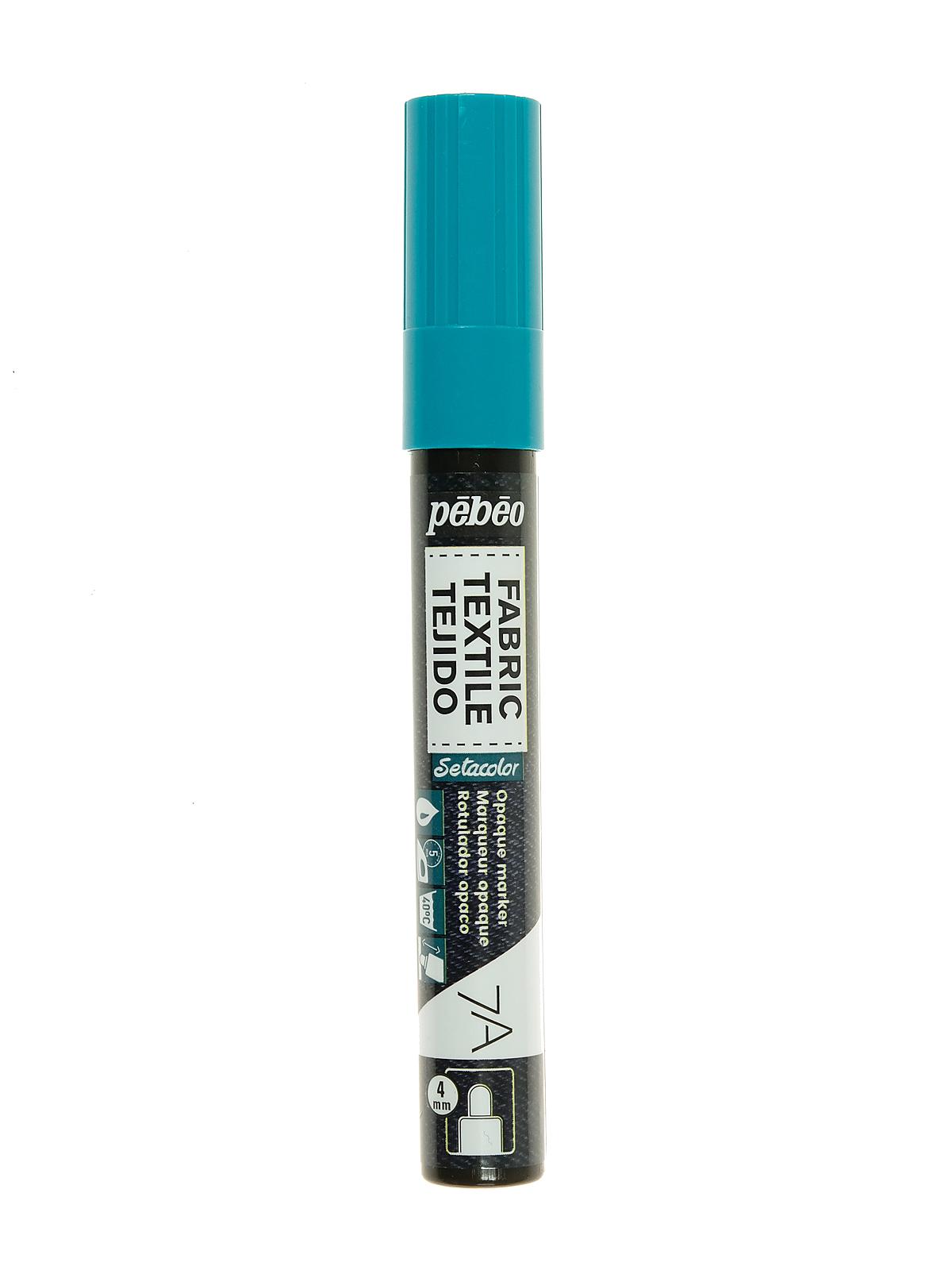 7A Fabric Markers 4 mm emerald green opaque
