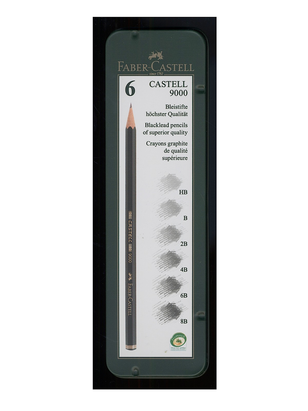 9000 Graphite Sketch Pencil Sets Art 8B - HB set of 6