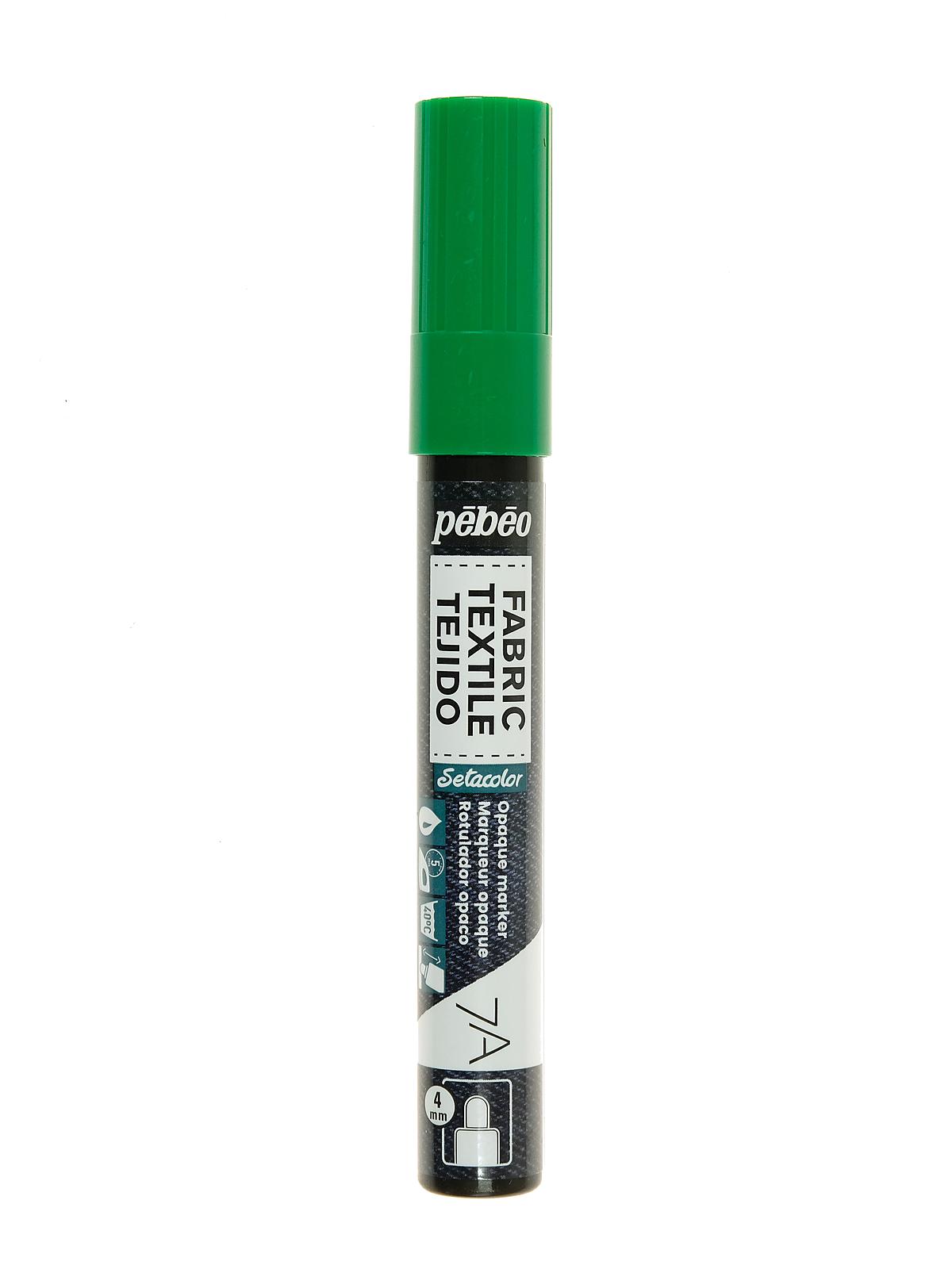 7A Fabric Markers 4 mm green opaque