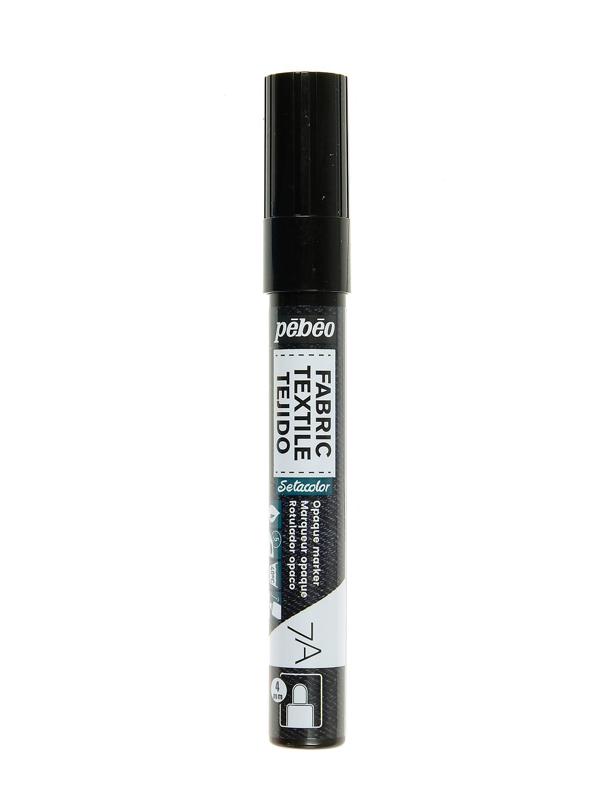 7A Fabric Markers 4 mm black opaque