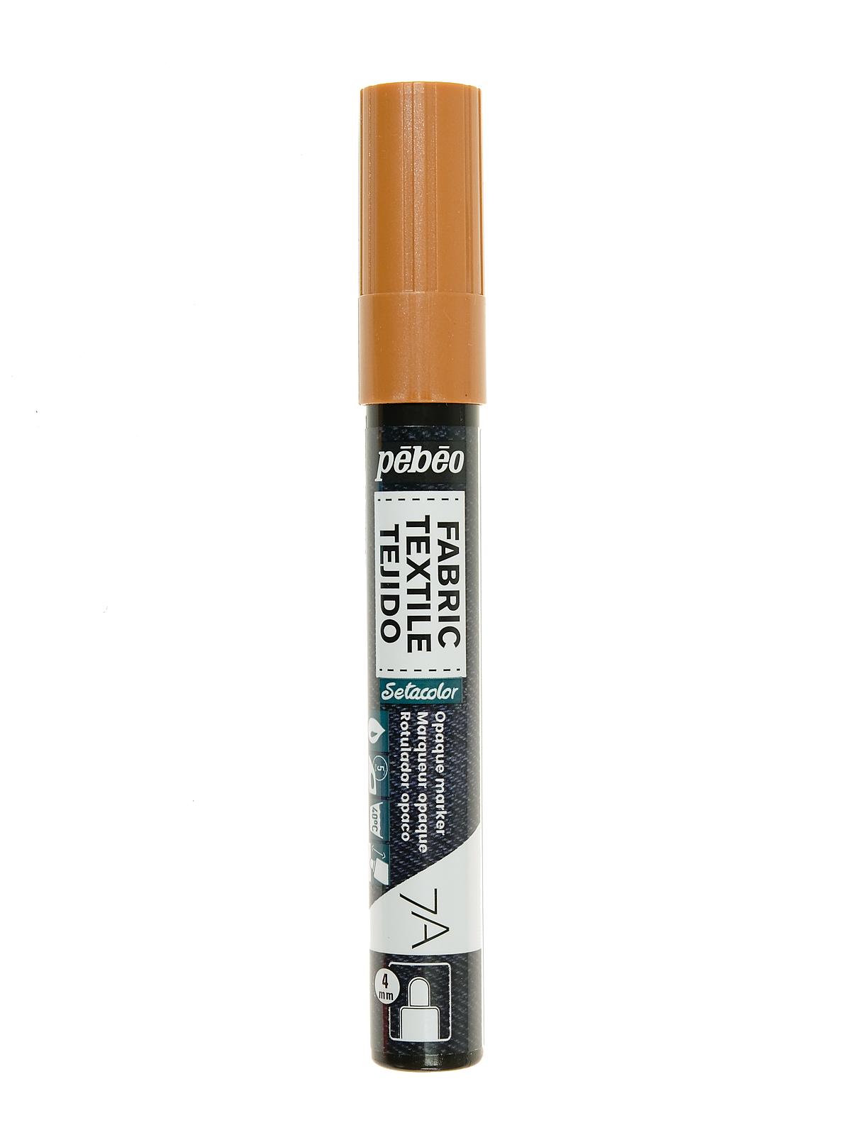7A Fabric Markers 4 mm copper opaque