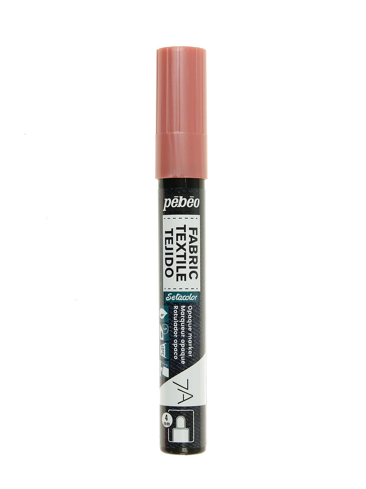 7A Fabric Markers 4 mm copper pink opaque