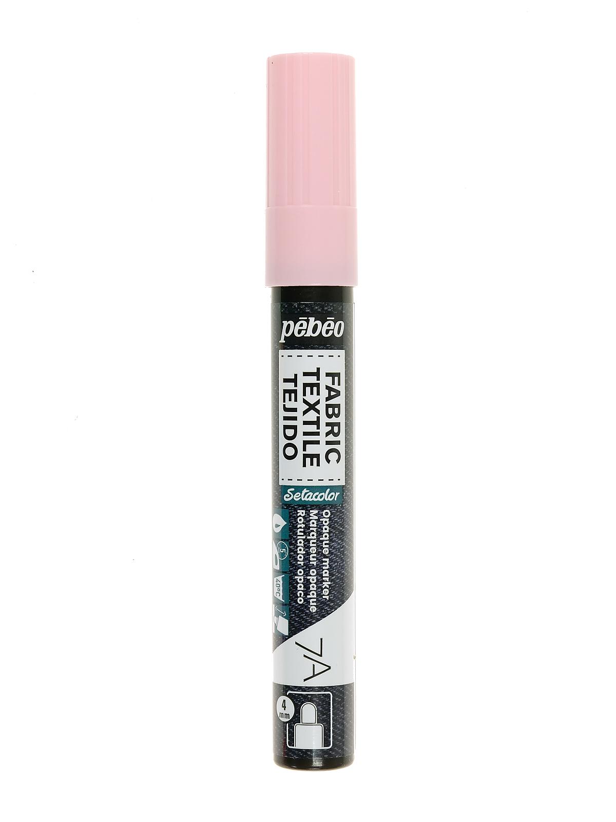 7A Fabric Markers 4 Mm Pastel Pink Opaque