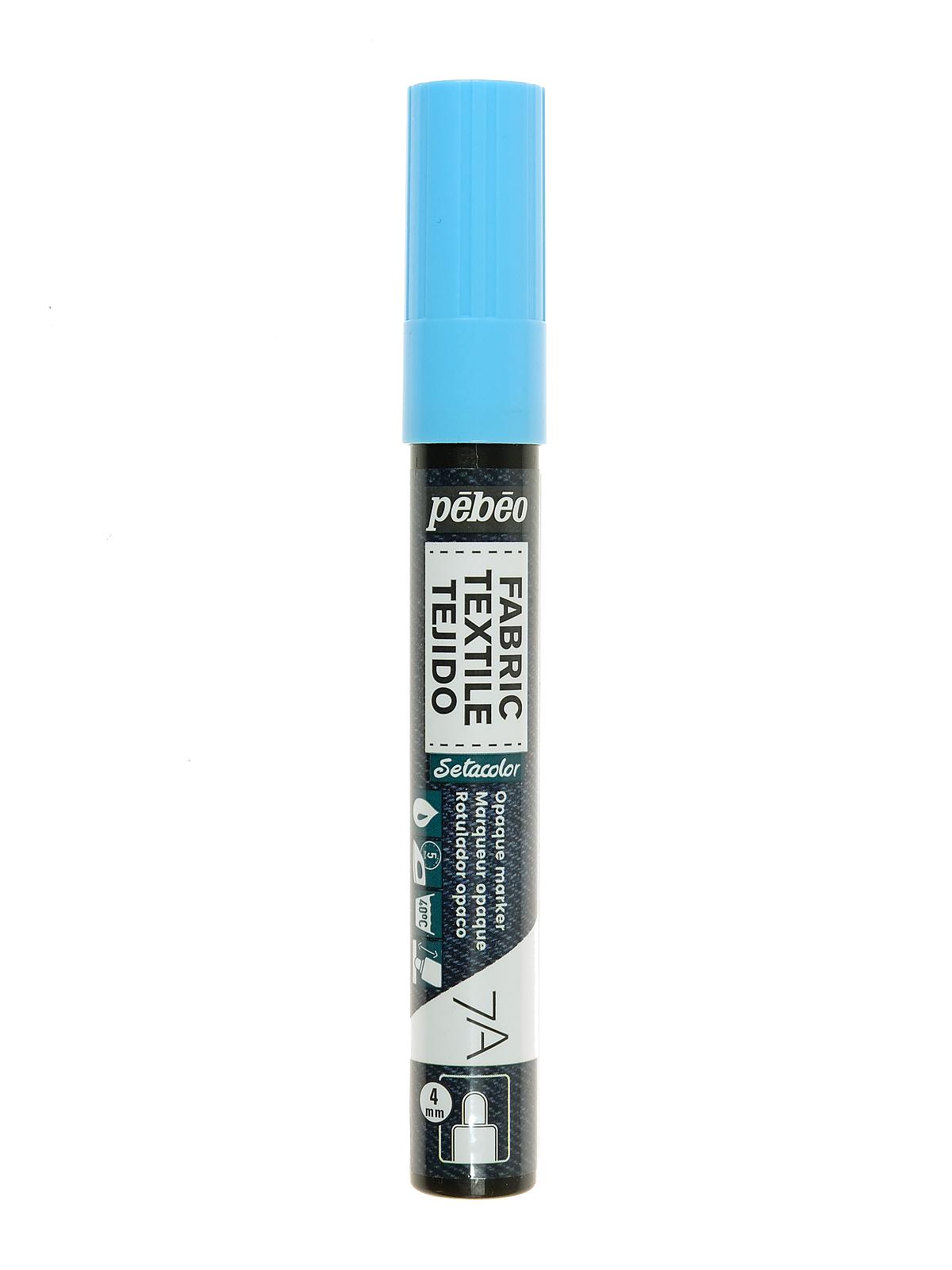7A Fabric Markers 4 Mm Pastel Blue Opaque