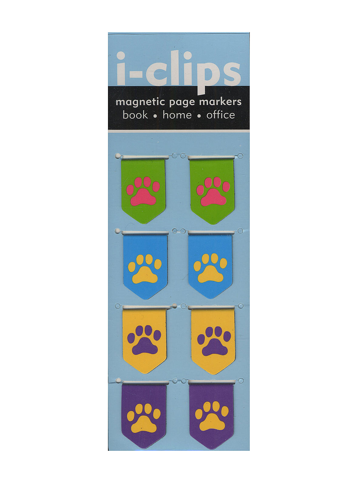 I-clips Magnetic Page Markers Paw Prints