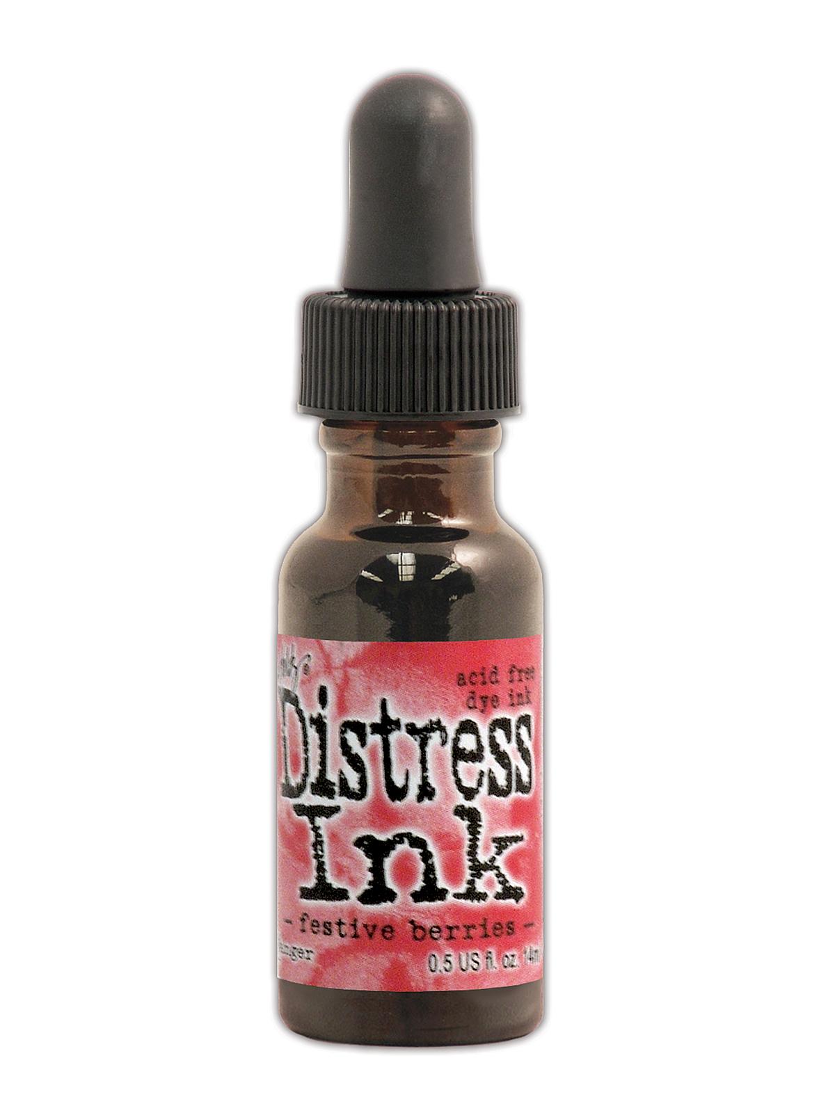 Tim Holtz Distress Ink festive berries 0.5 oz. reinker bottle