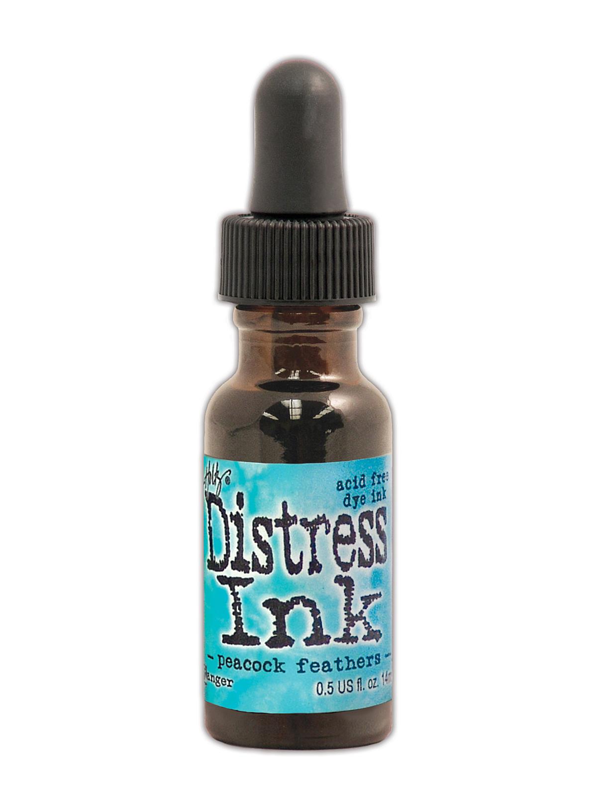 Tim Holtz Distress Ink peacock feathers 0.5 oz. reinker bottle