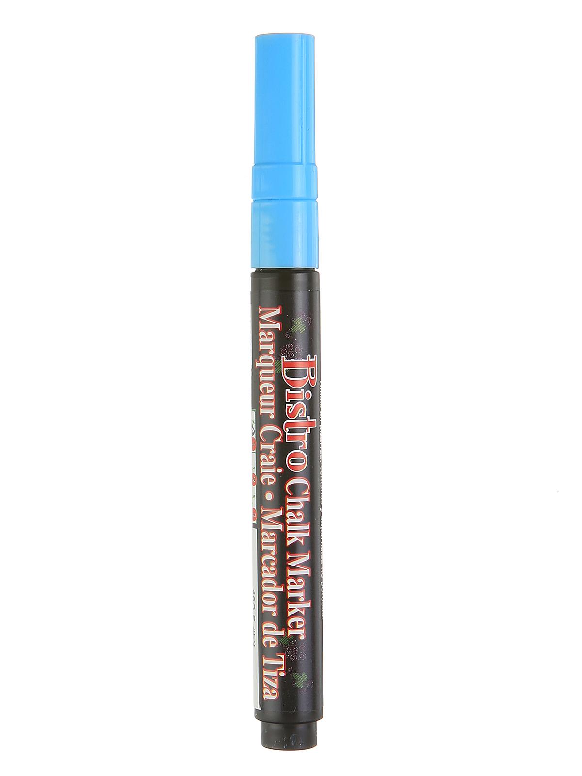 Bistro Chalk Markers fluorescent blue fine point