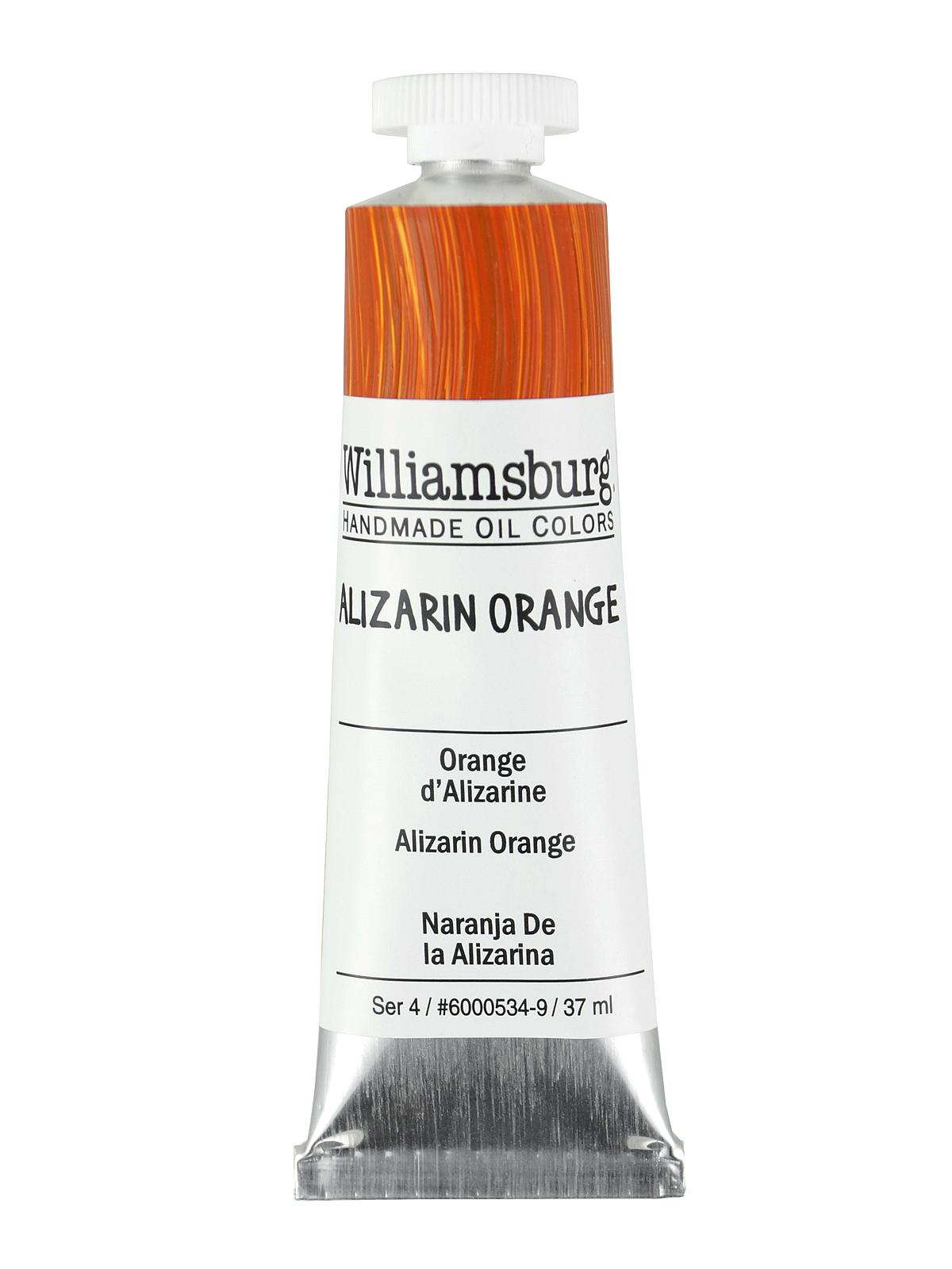 Handmade Oil Colors Alizarin Orange 37 Ml