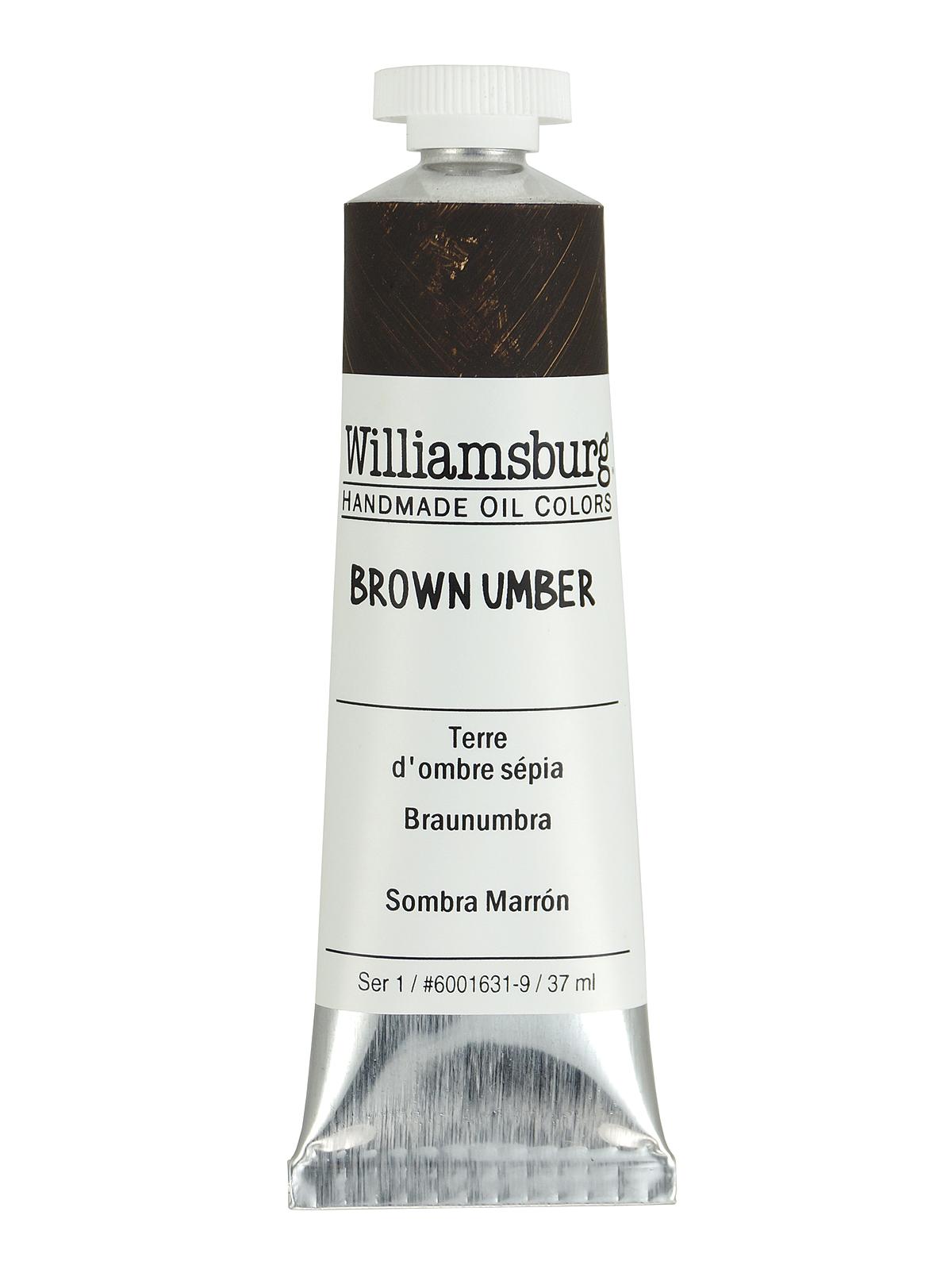 Handmade Oil Colors brown umber 37 ml
