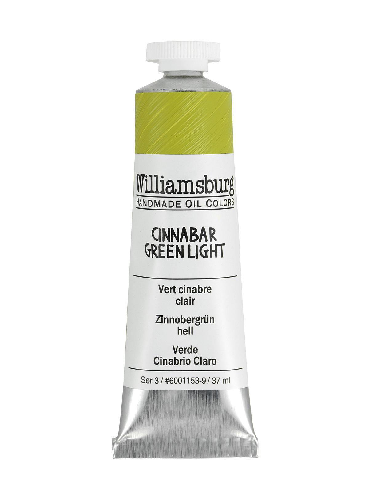 Handmade Oil Colors cinnabar green light 37 ml