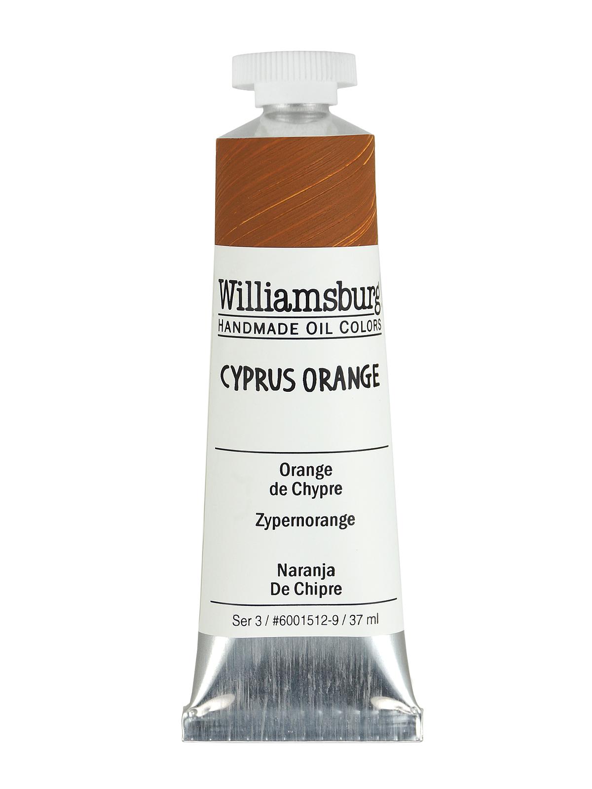 Handmade Oil Colors cyprus orange 37 ml