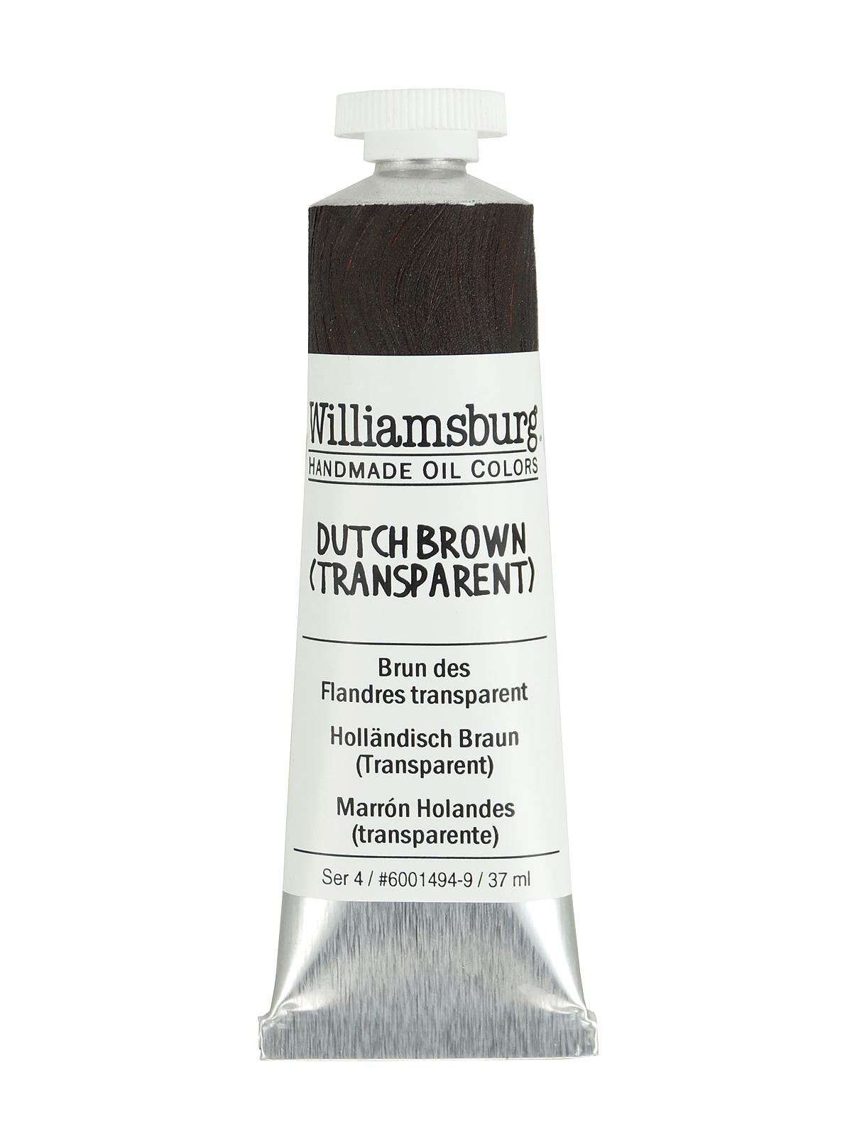 Handmade Oil Colors Dutch brown (transparent) 37 ml