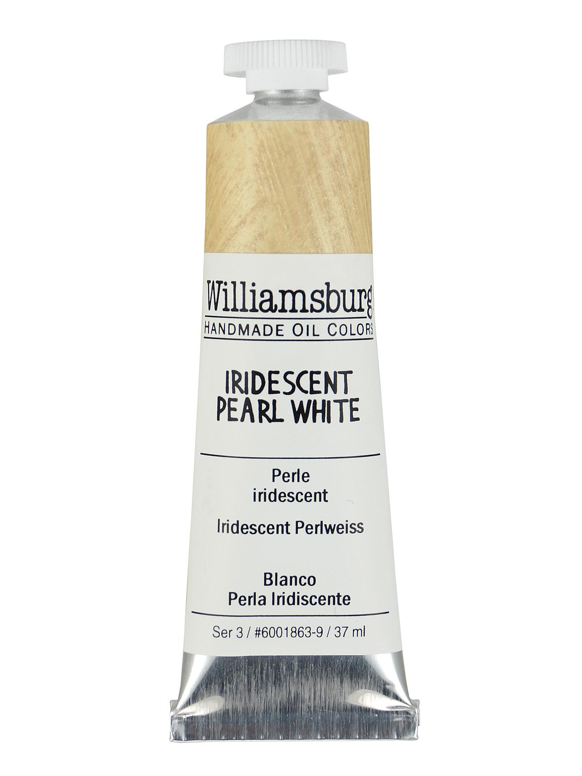 Handmade Oil Colors iridescent pearl white 37 ml