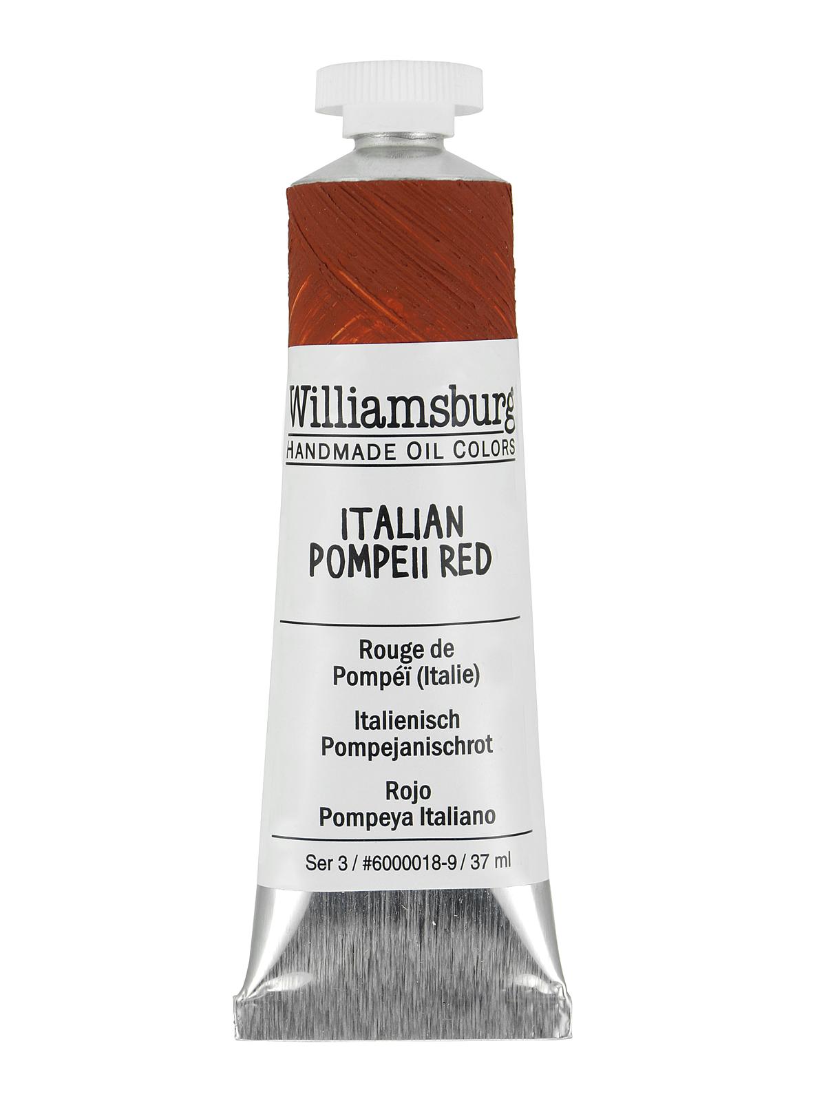 Handmade Oil Colors Italian Pompeii Red 37 ml