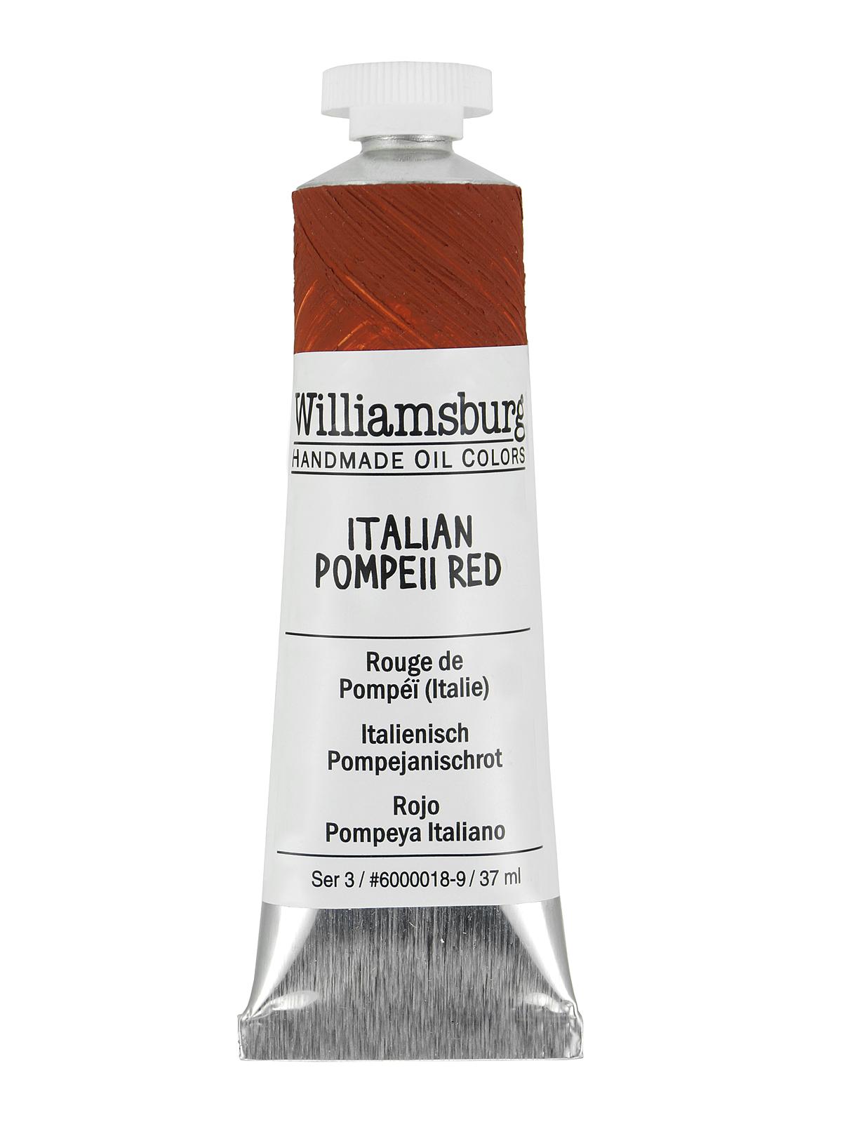 Handmade Oil Colors Italian Pompeii Red 37 Ml