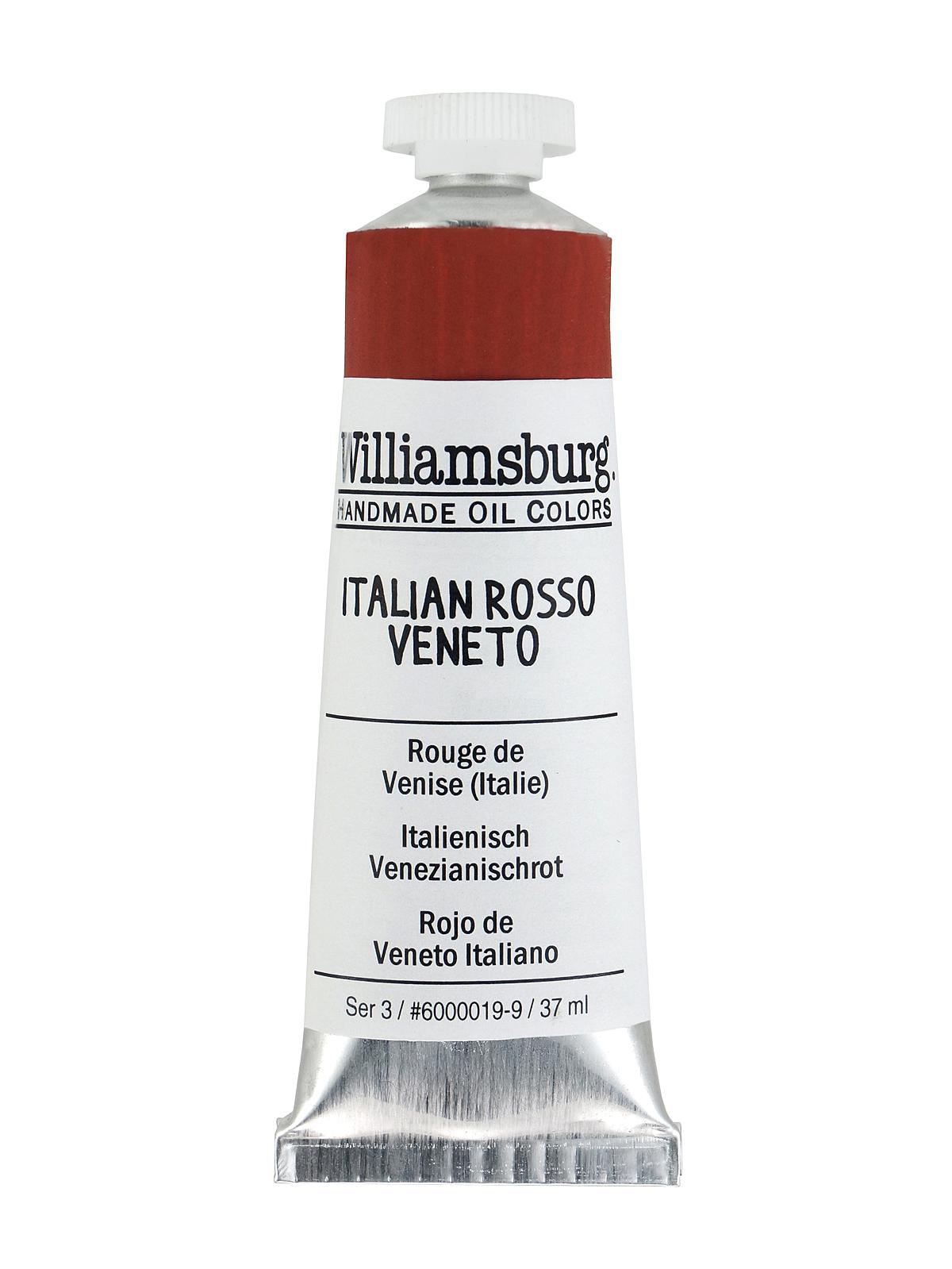 Handmade Oil Colors Italian rosso veneto 37 ml