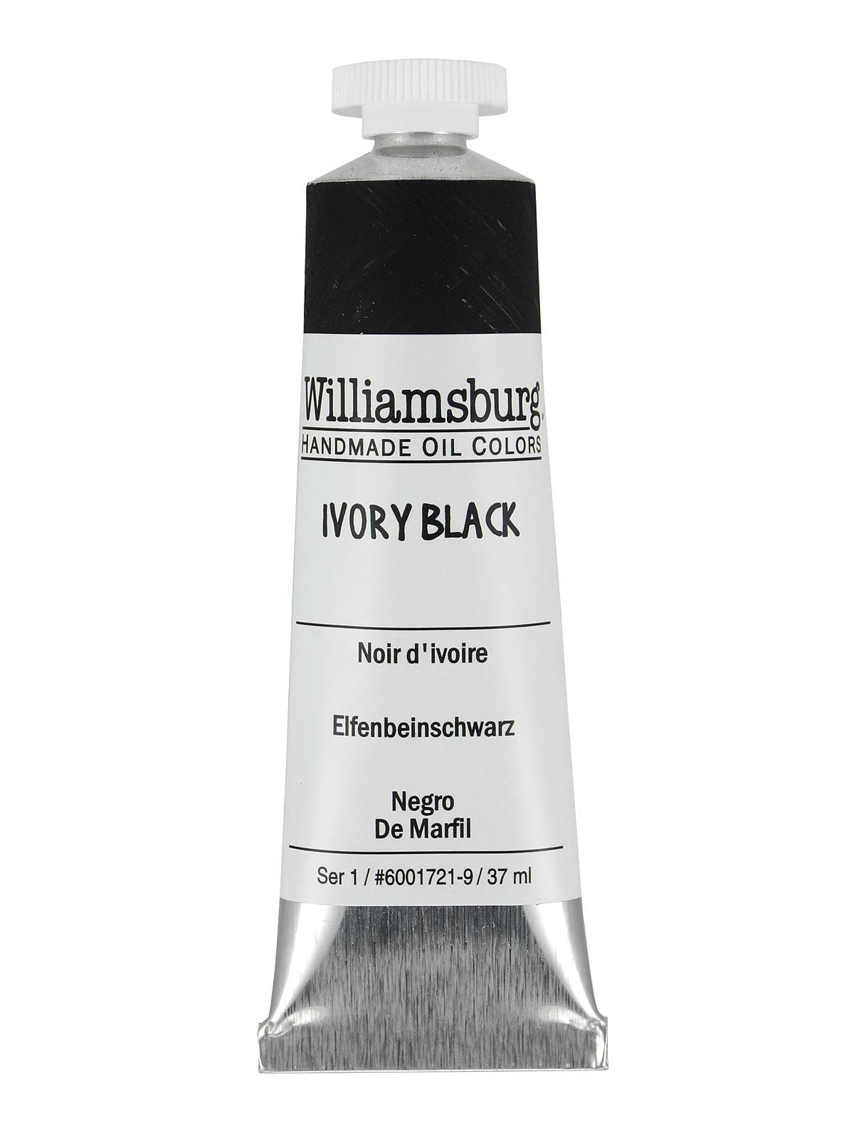 Handmade Oil Colors ivory black 37 ml