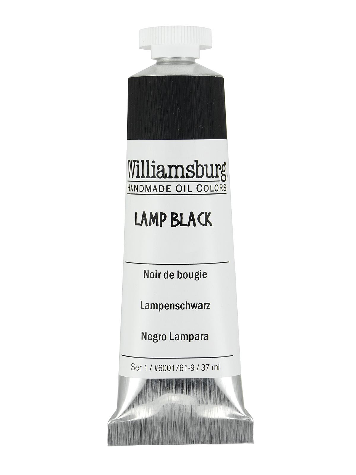 Handmade Oil Colors lamp black 37 ml