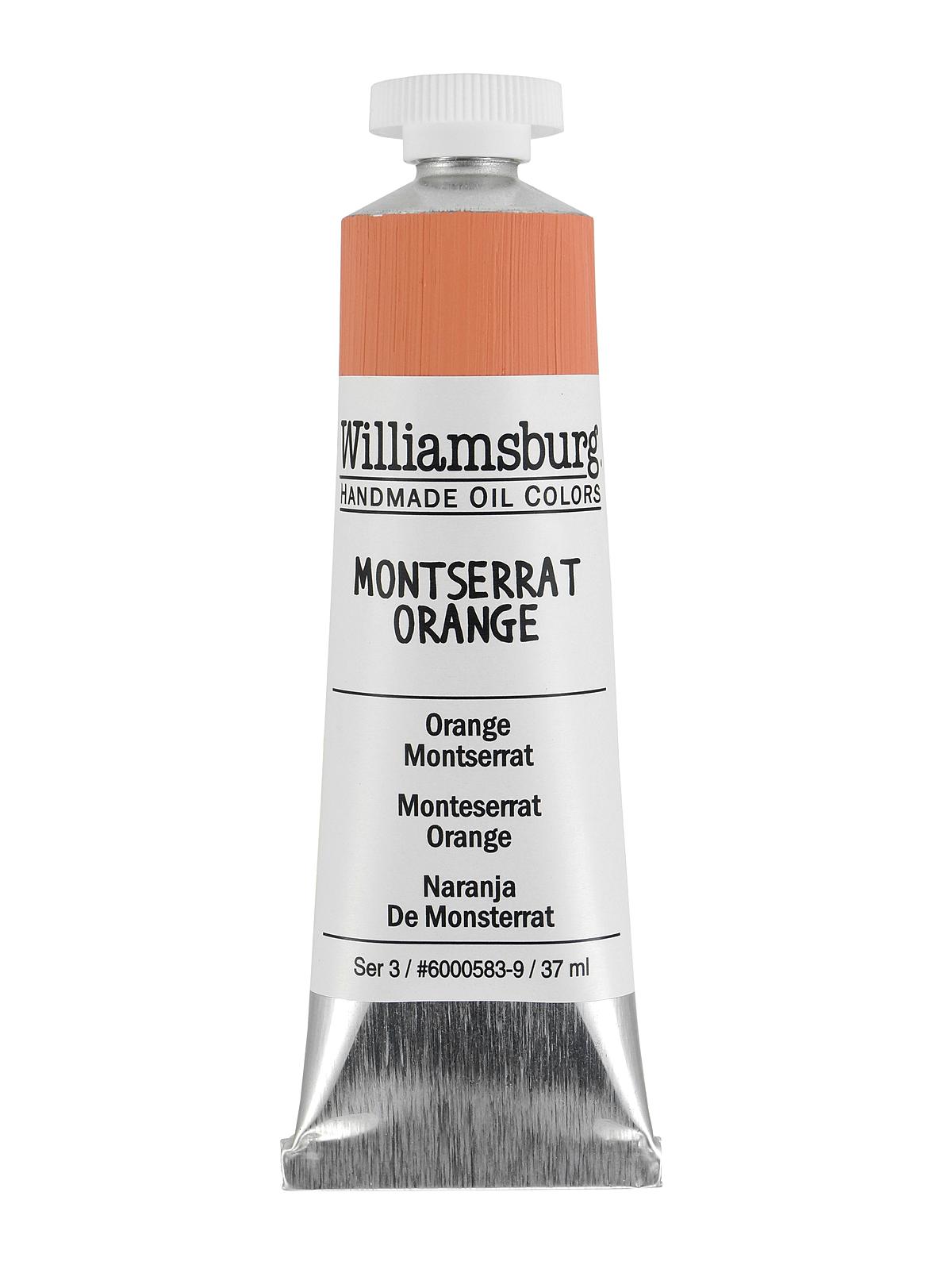 Handmade Oil Colors Montserrat orange 37 ml