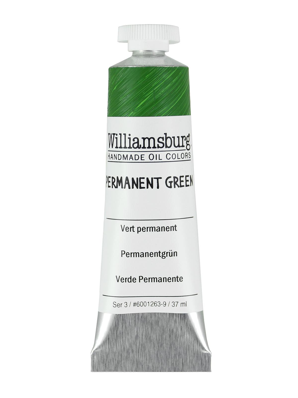 Handmade Oil Colors permanent green 37 ml