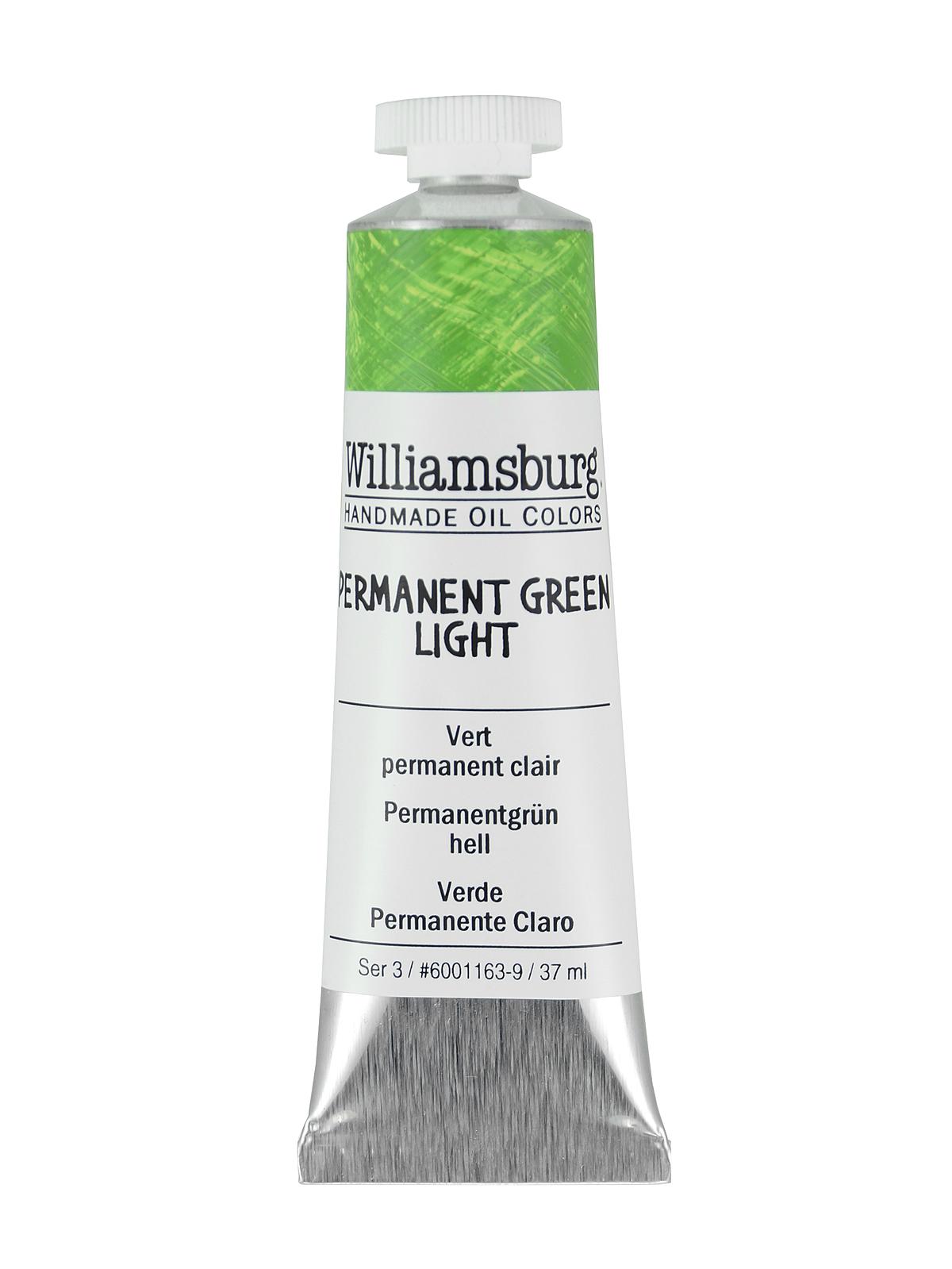 Handmade Oil Colors permanent green light 37 ml
