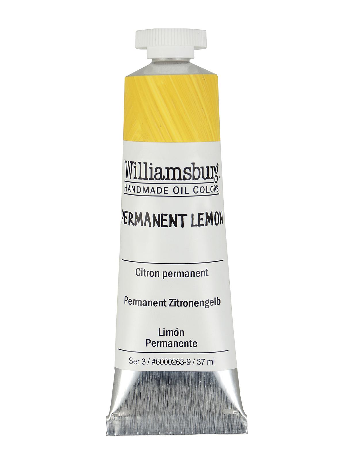 Handmade Oil Colors Permanent Lemon 37 Ml