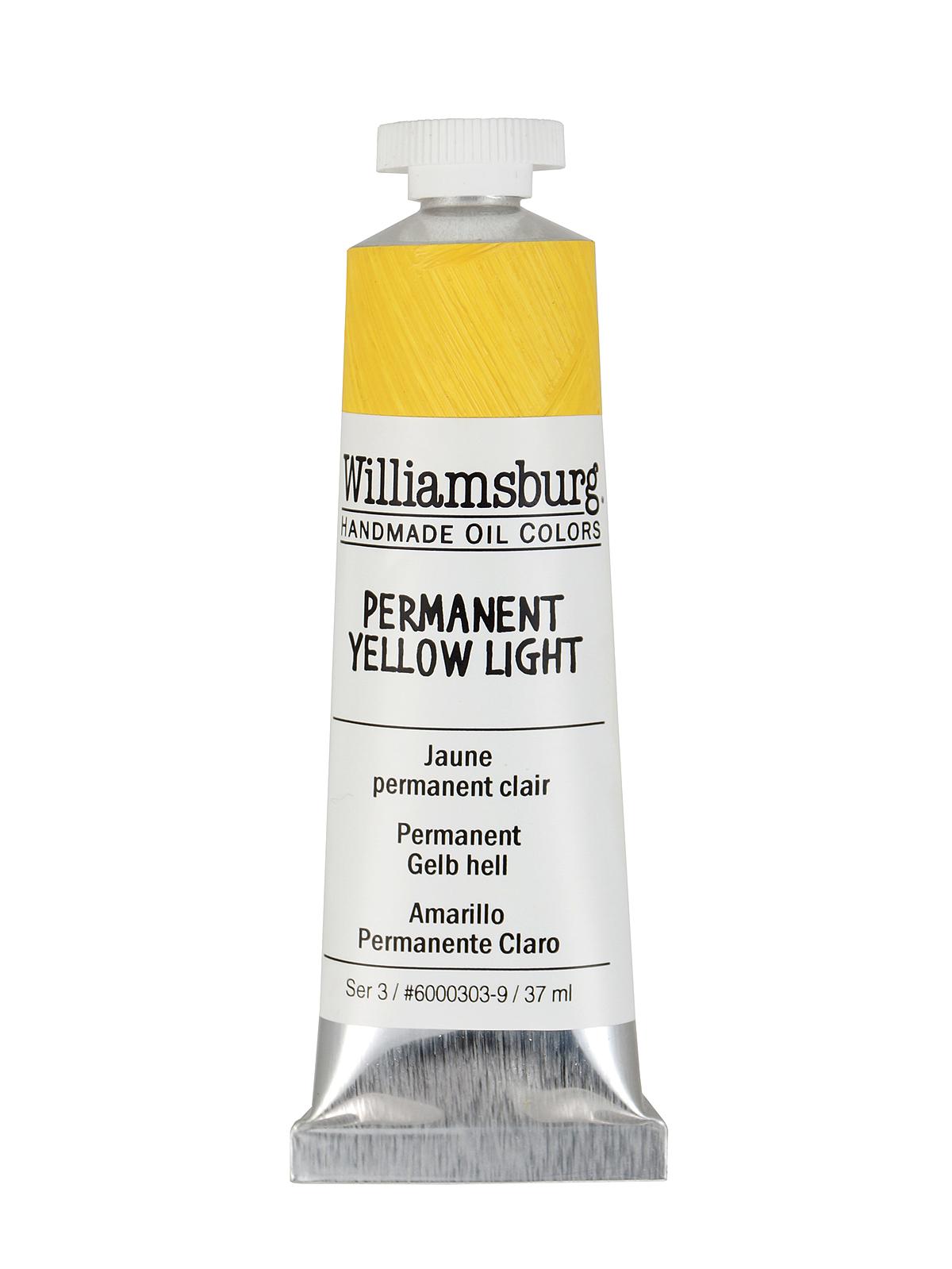 Handmade Oil Colors permanent yellow light 37 ml