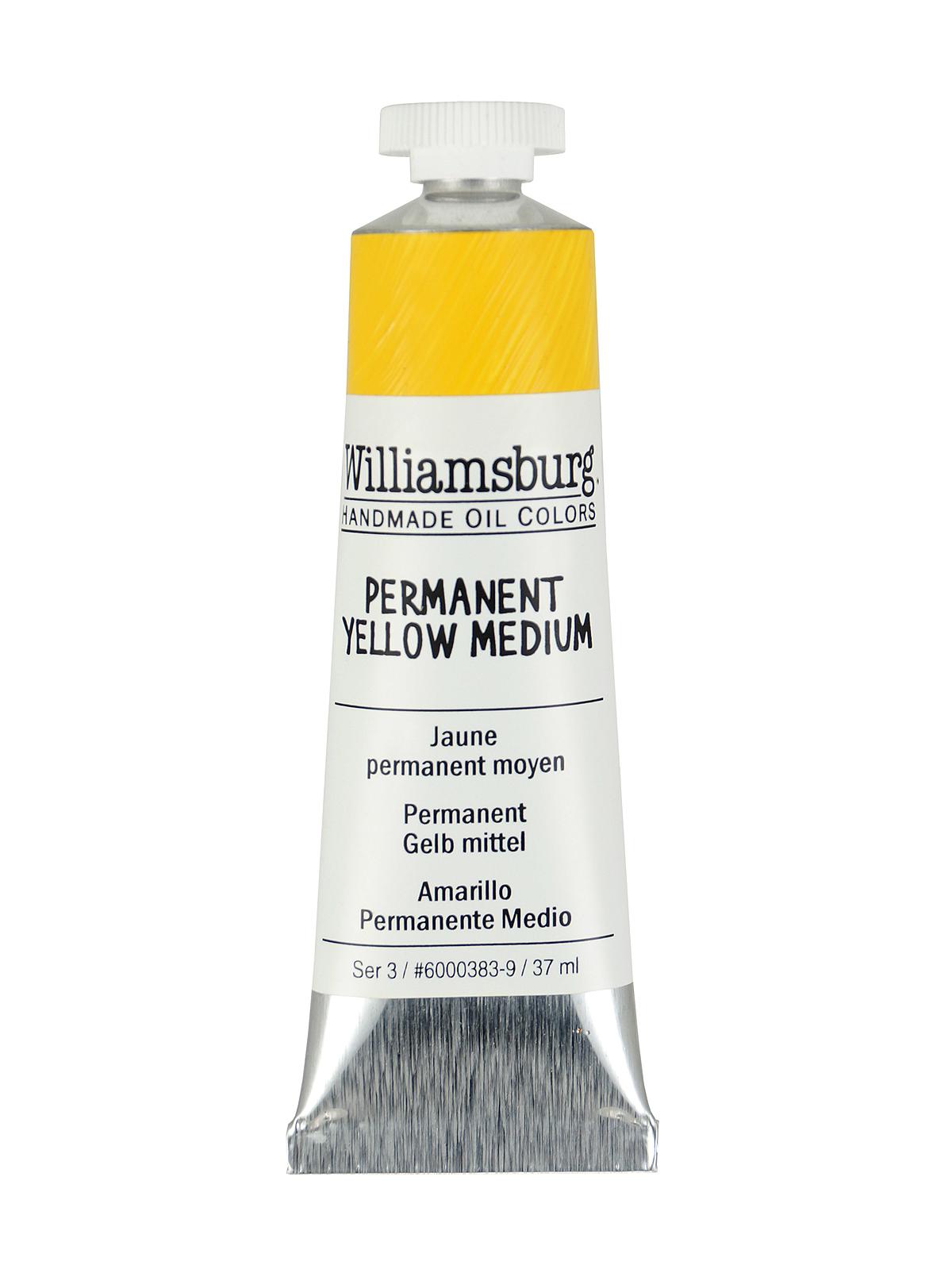 Handmade Oil Colors permanent yellow medium 37 ml
