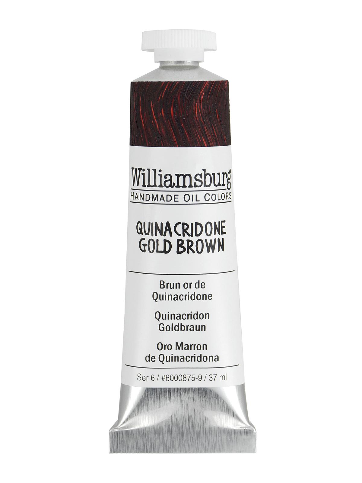 Handmade Oil Colors quinacridone gold brown 37 ml