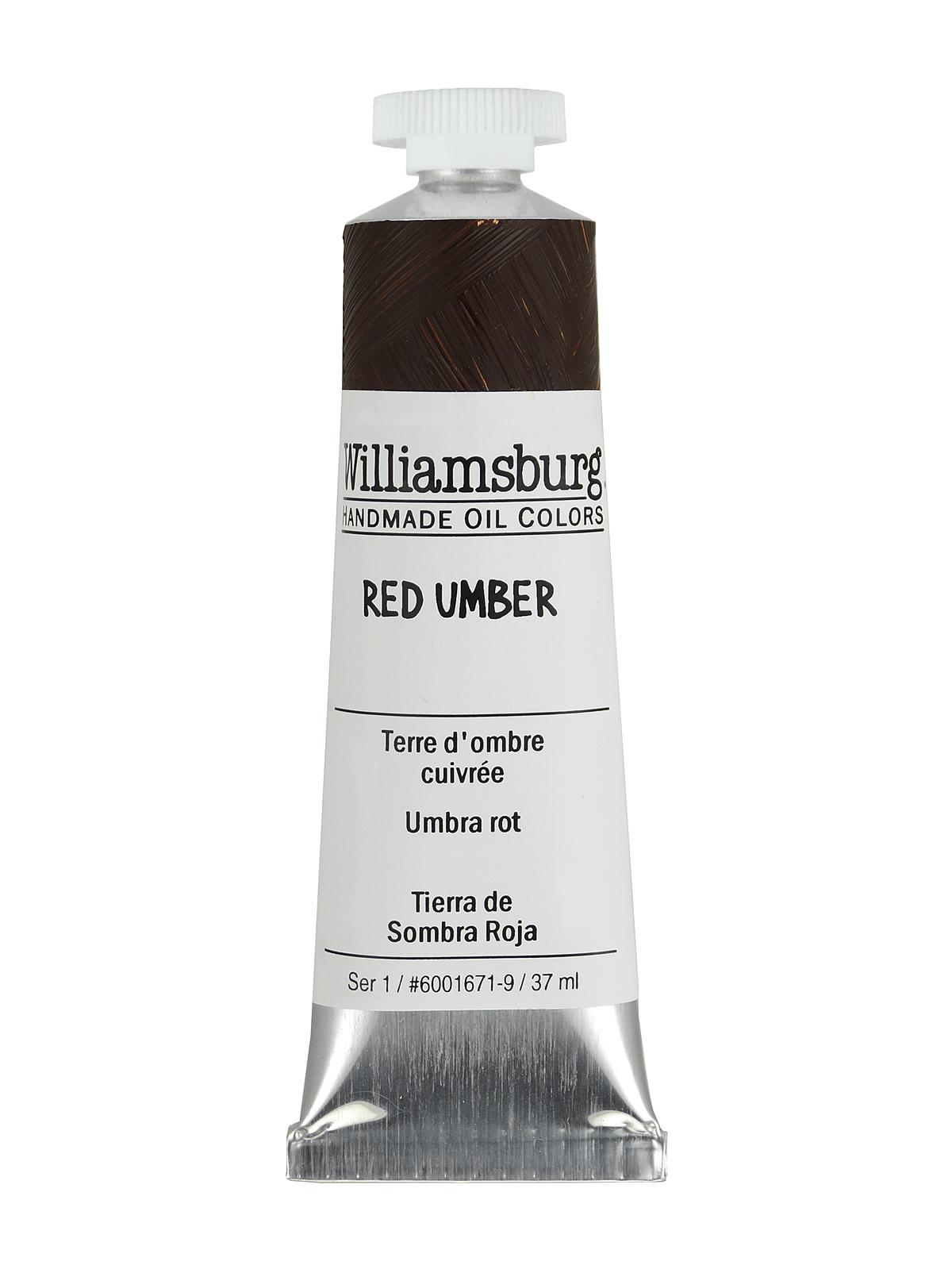 Handmade Oil Colors red umber 37 ml