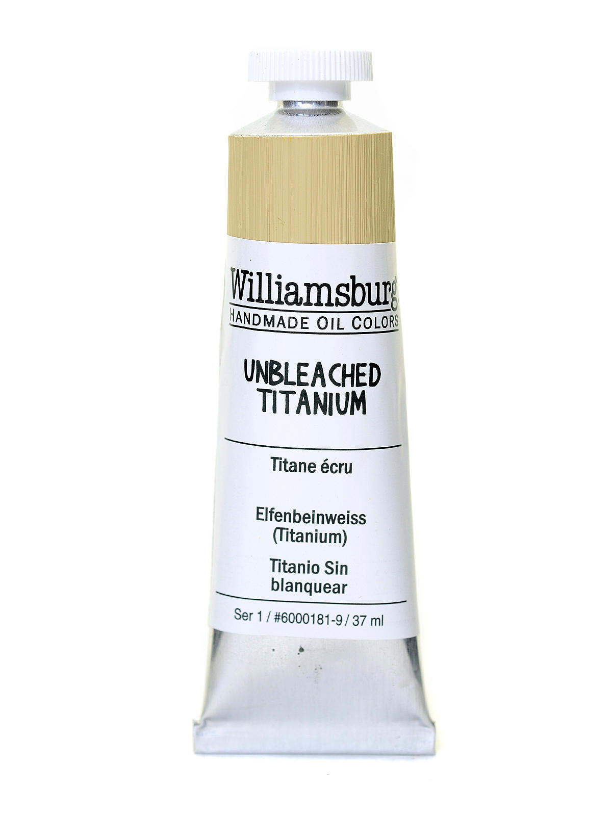 Handmade Oil Colors unbleached titanium 37 ml