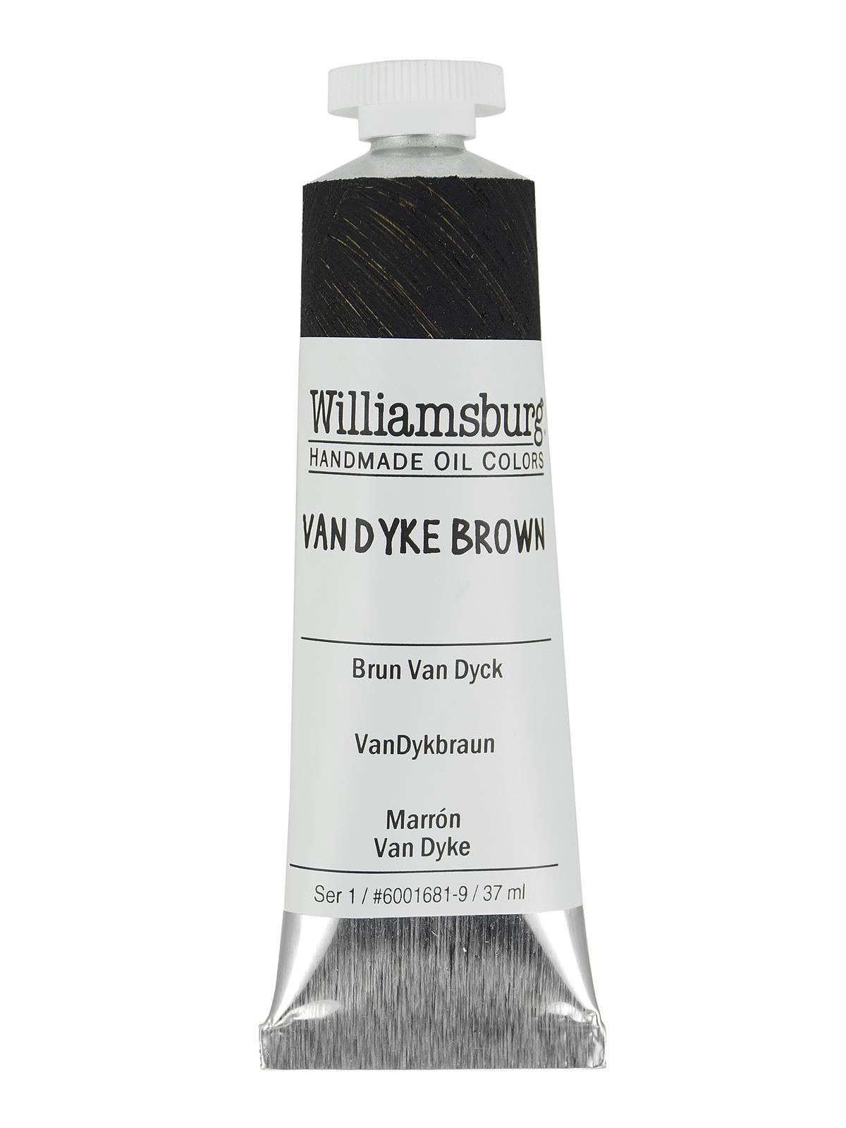 Handmade Oil Colors Van Dyke Brown 37 Ml