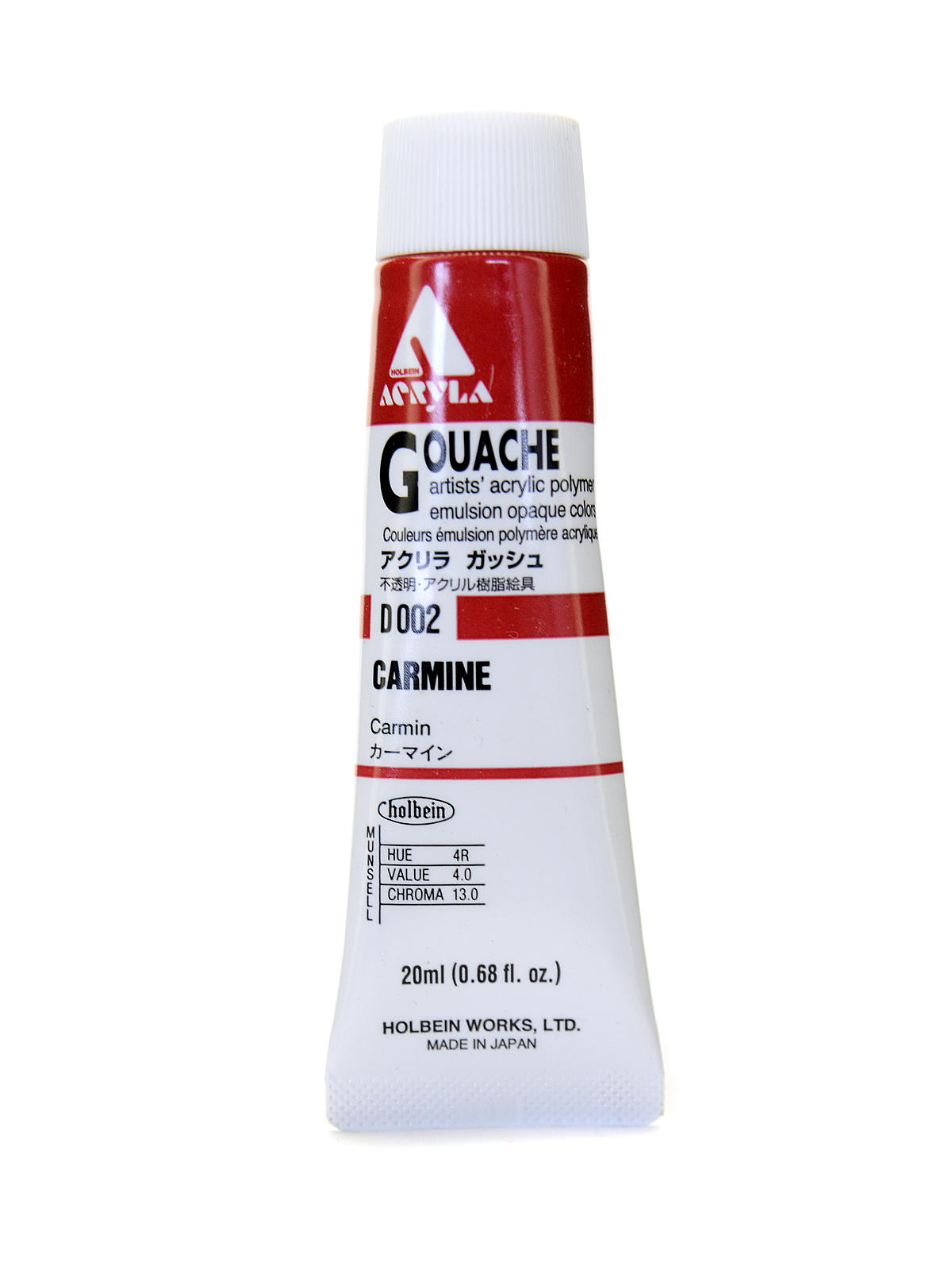 Acrylic Gouache 20 ml carmine