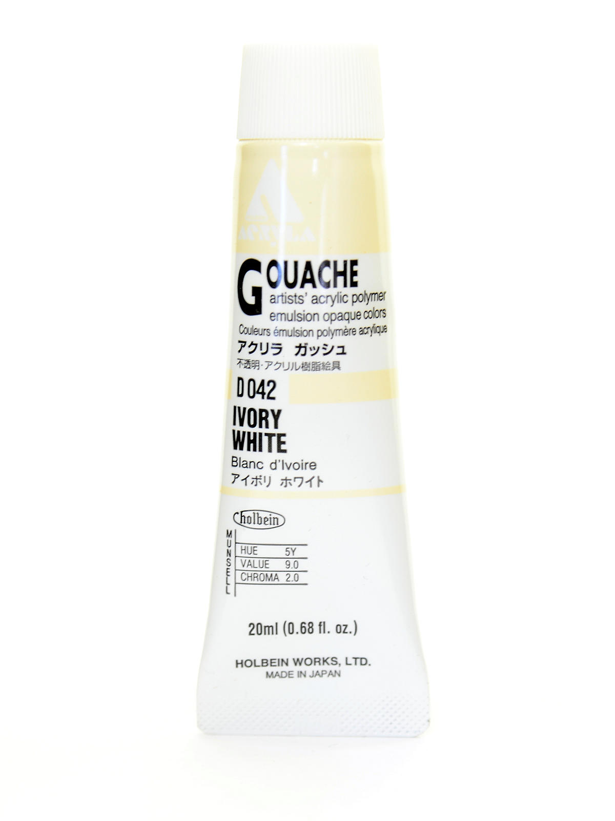 Acrylic Gouache 20 ml ivory white