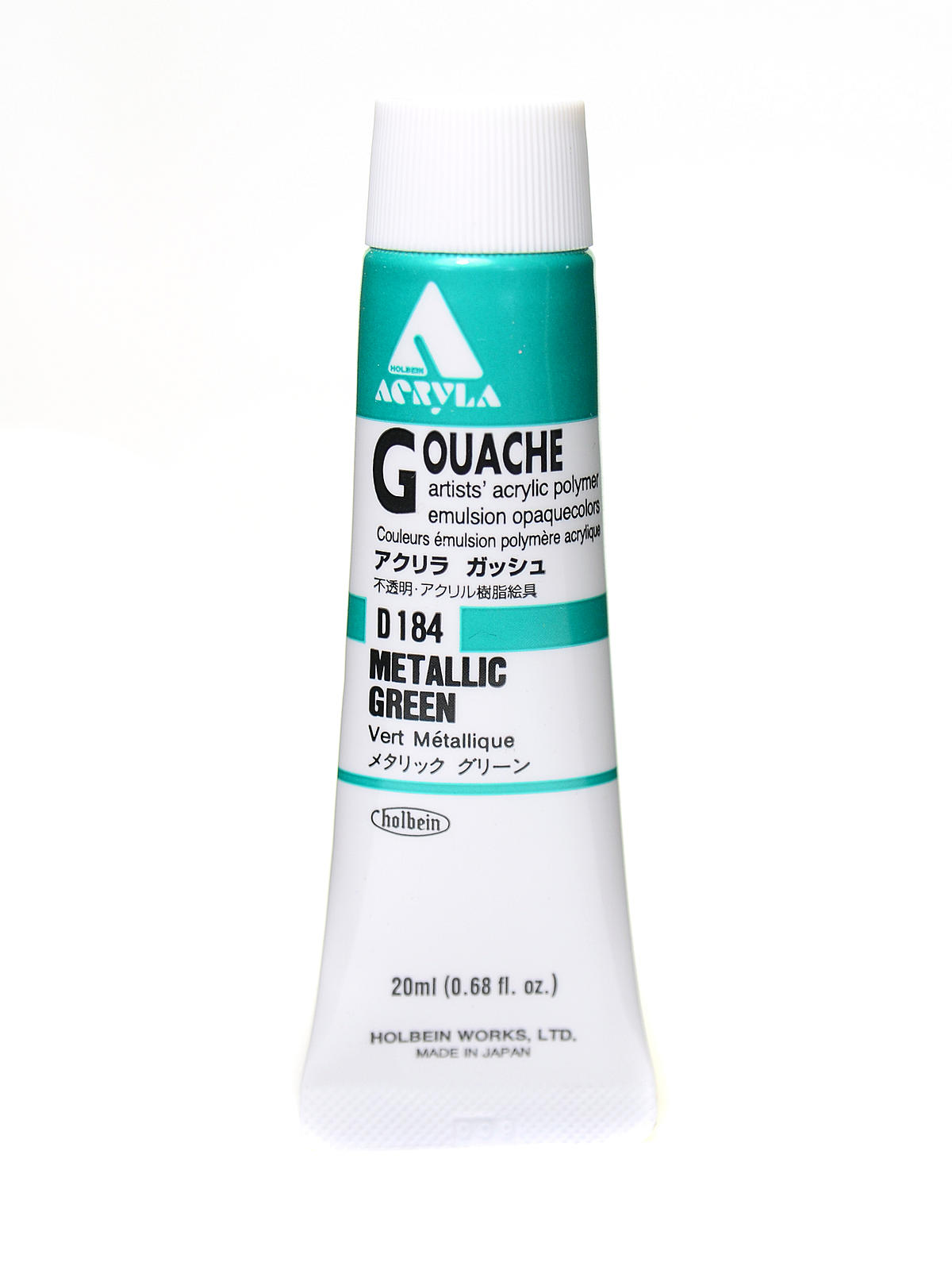 Acrylic Gouache 20 ml metallic green