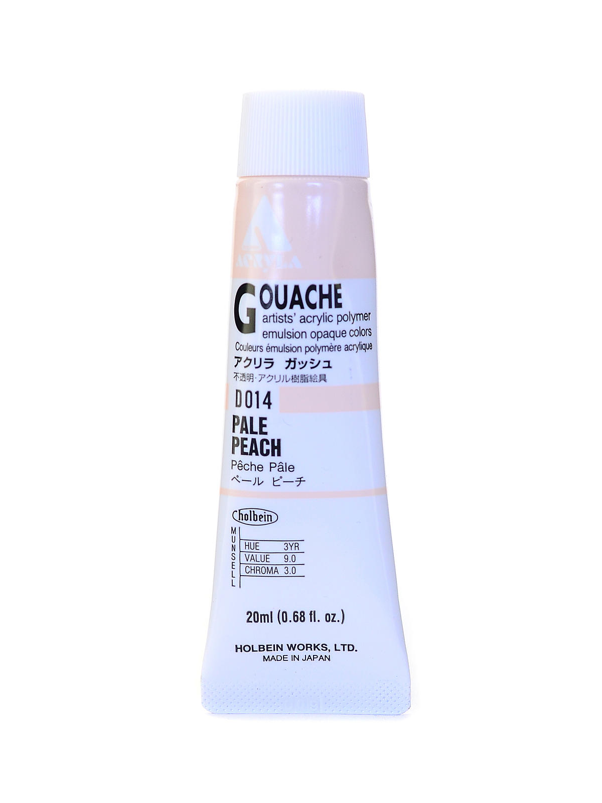 Acrylic Gouache 20 ml pale peach