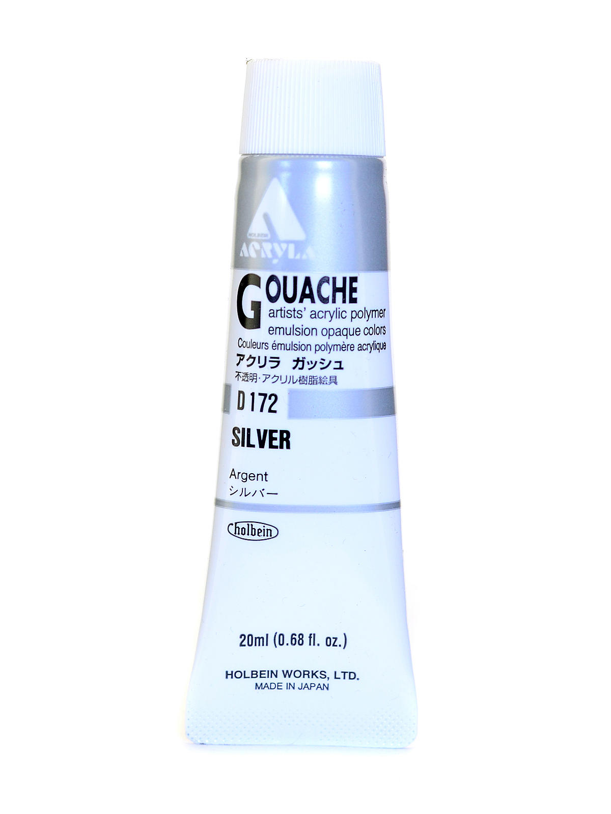 Acrylic Gouache 20 ml silver