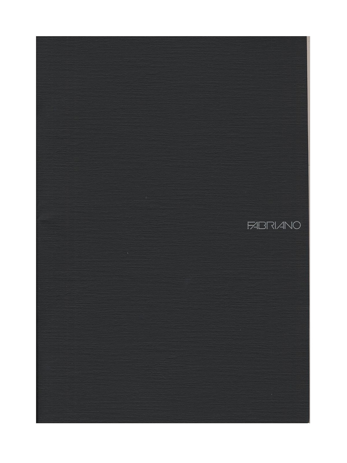 EcoQua Notebooks staplebound grid black 8.25 x 11.7 in.