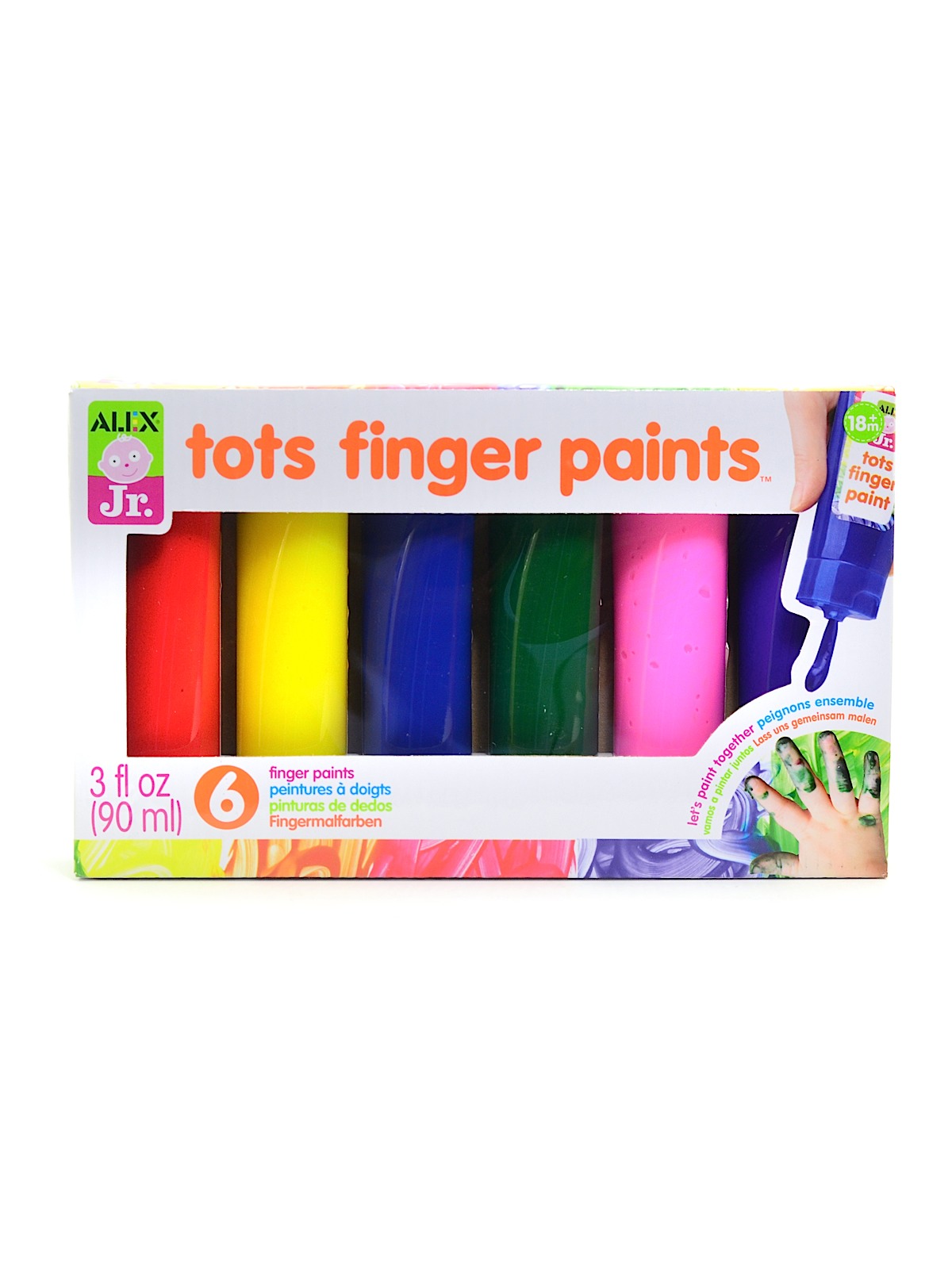 Tots Finger Paints 3 Oz. Set Of 6
