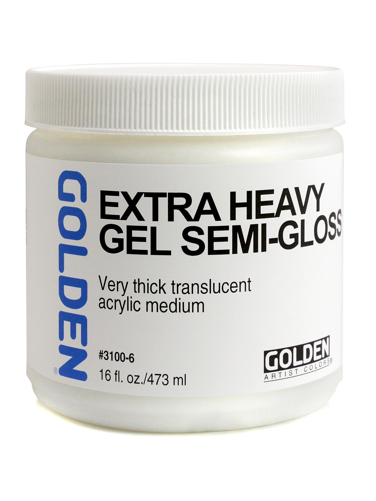 Gel Mediums extra heavy semi-gloss 16 oz.