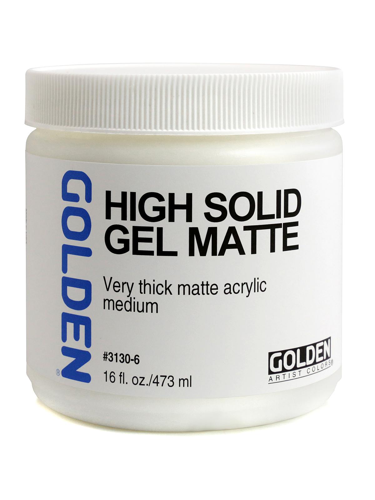 Gel Mediums high solid matte 16 oz.