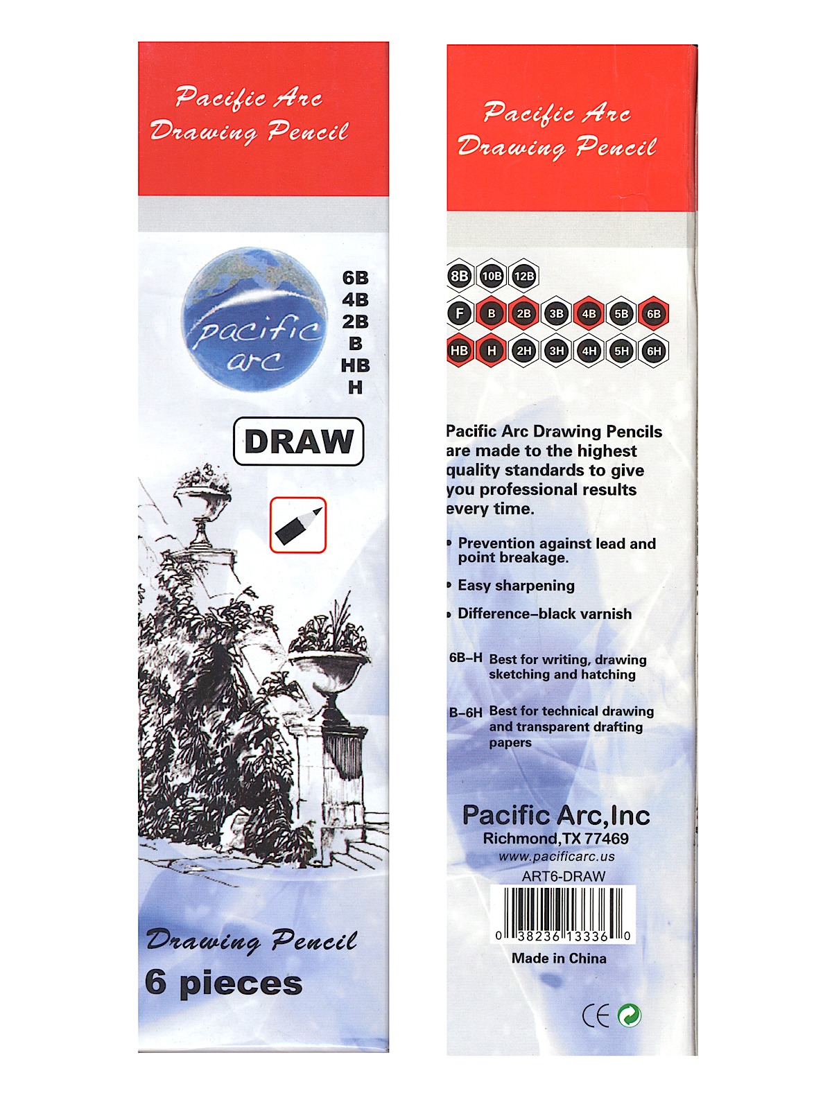 Graphite Drawing Pencil Sets Drawing set of 6